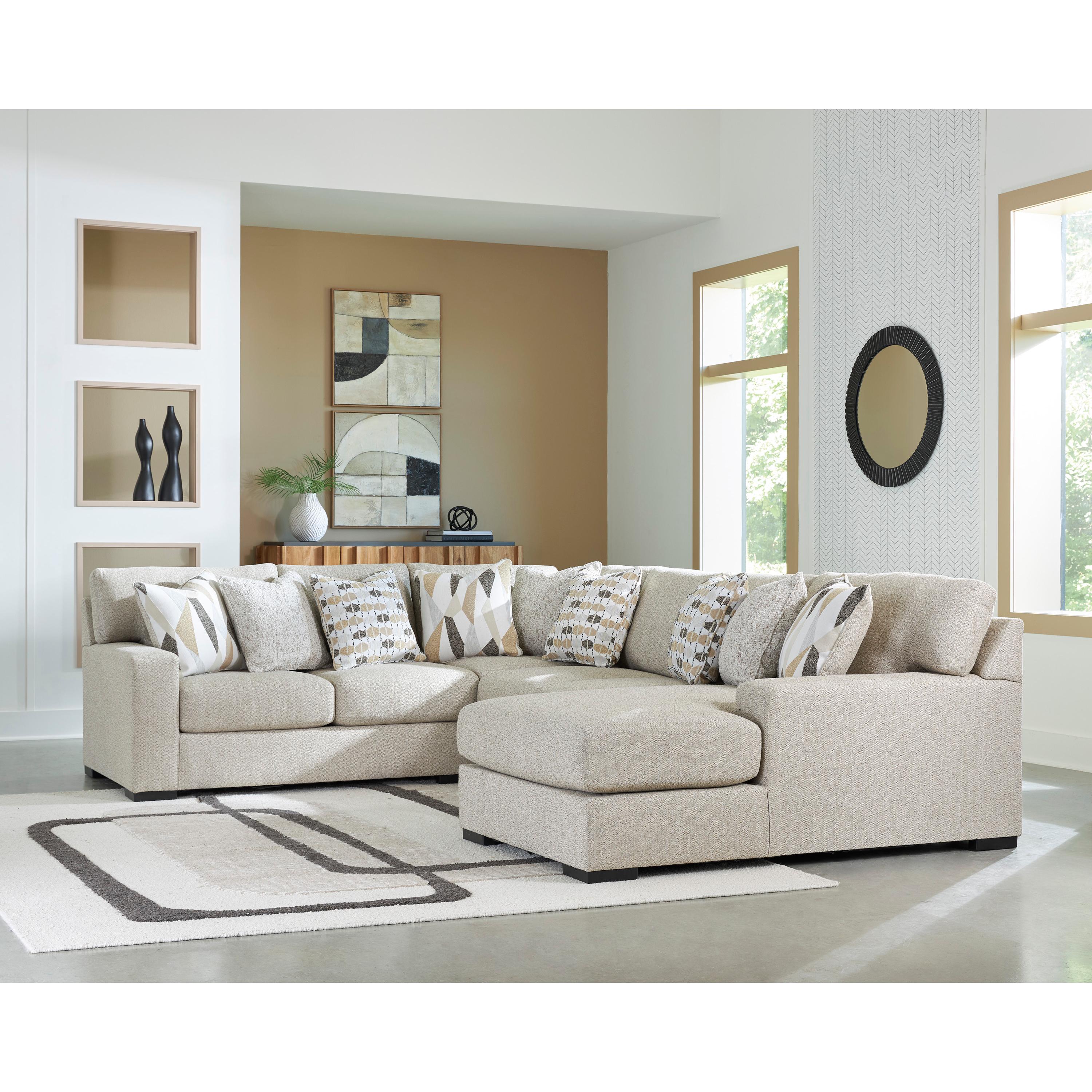 Benchcraft Laurelgrove 75105S2 4 pc Sectional with Chaise - Image 2