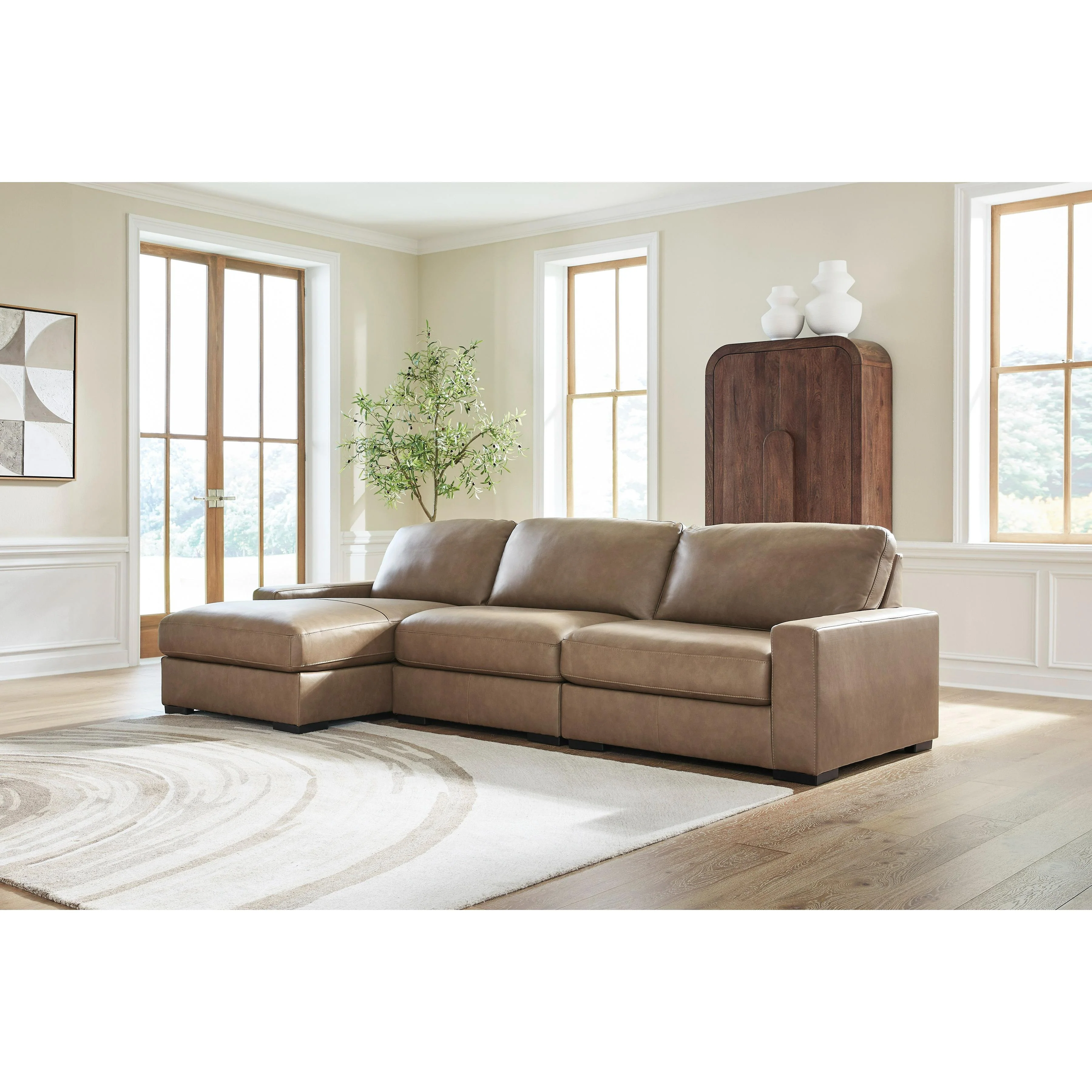 Benchcraft Veronella 76106S5 3 pc Sectional with Chaise - Image 3