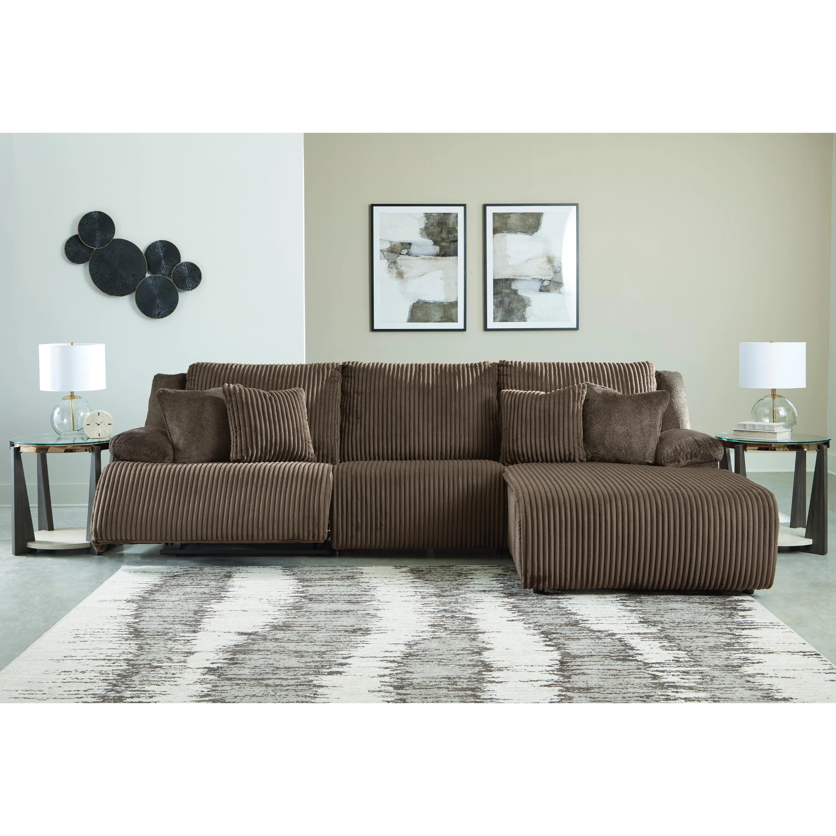 Signature Design by Ashley Top Tier 92705S10 3 pc Sofa Chaise Sectional - Image 3