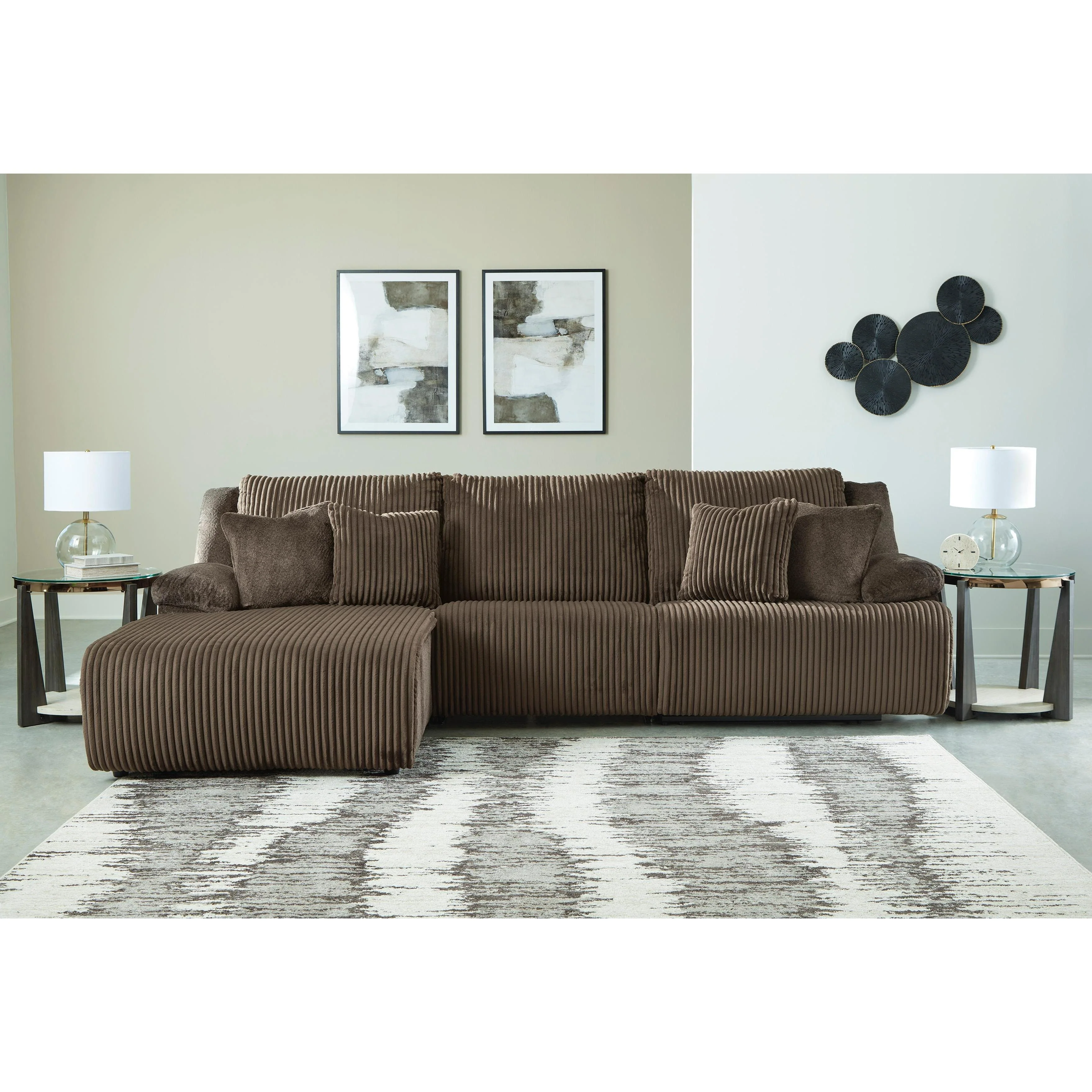Signature Design by Ashley Top Tier 92705S11 3 pc Sofa Chaise Sectional - Image 2