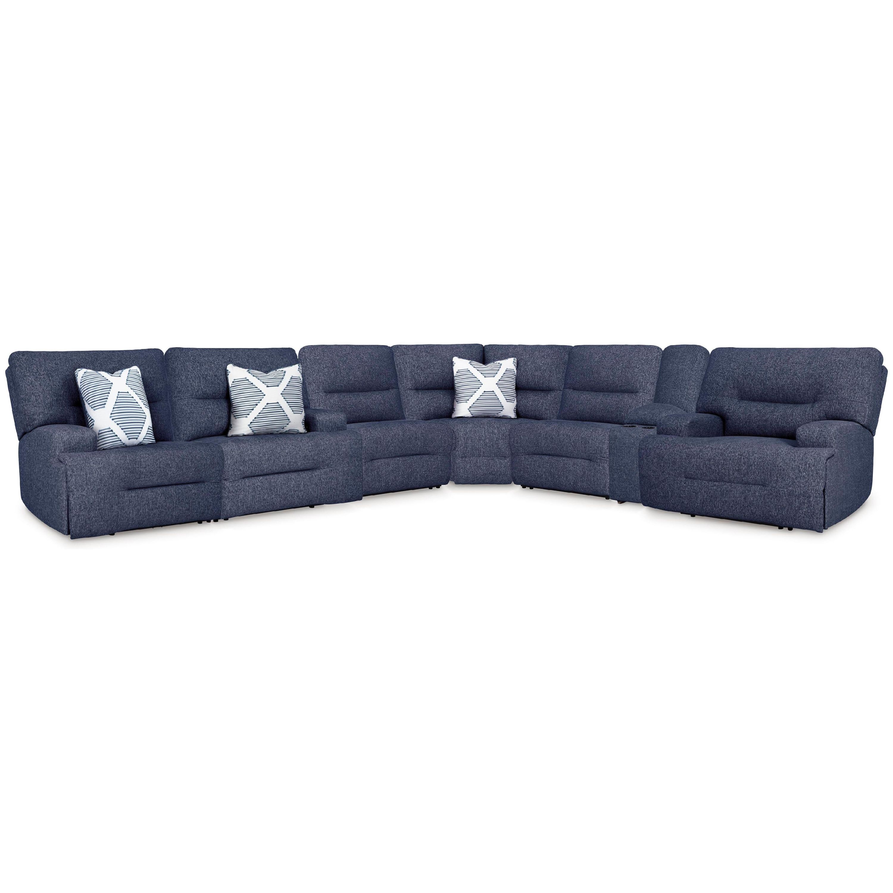 Signature Design by Ashley Acklen Place 93607S8 7 pc Power Reclining Sectional