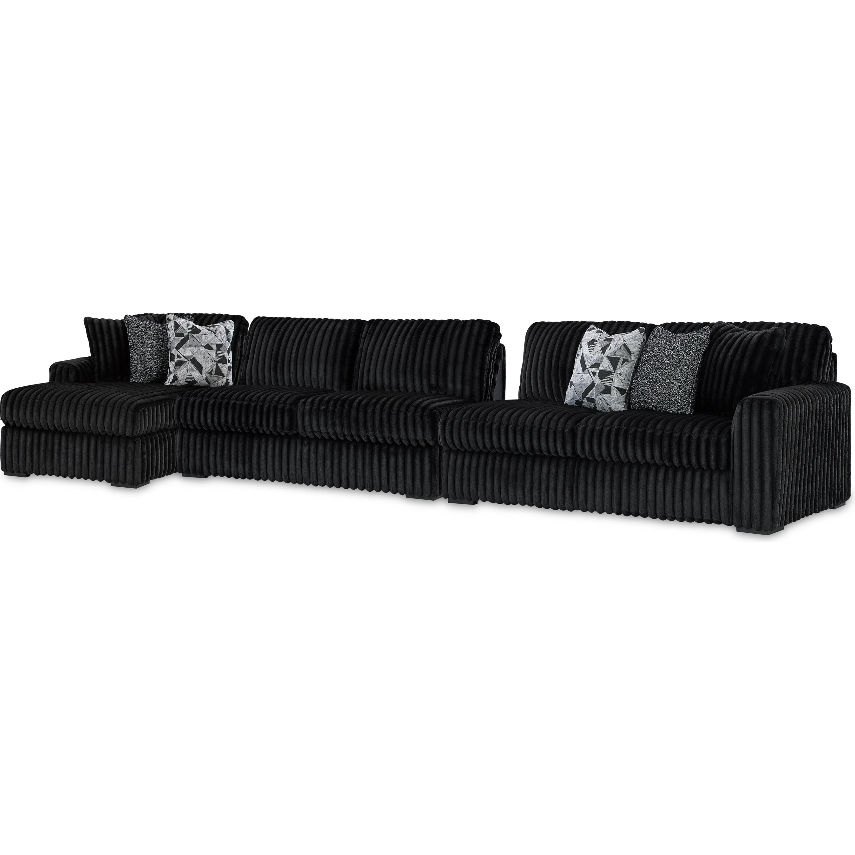 Signature Design by Ashley Midnight-Madness 98103S10 3 pc Sectional with Chaise - Image 1