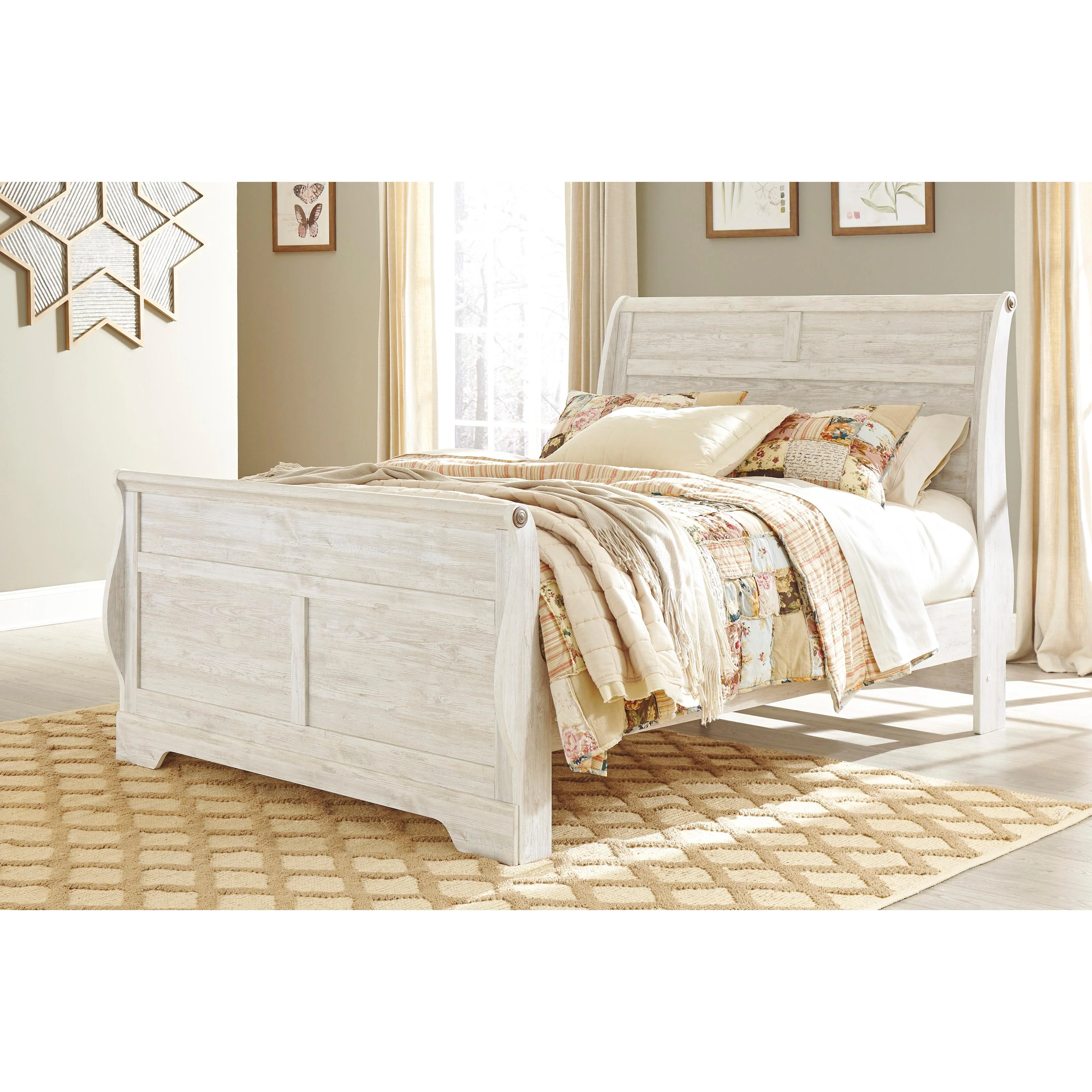 Signature Design by Ashley Willowton B267B31 King Sleigh Bed - Image 2