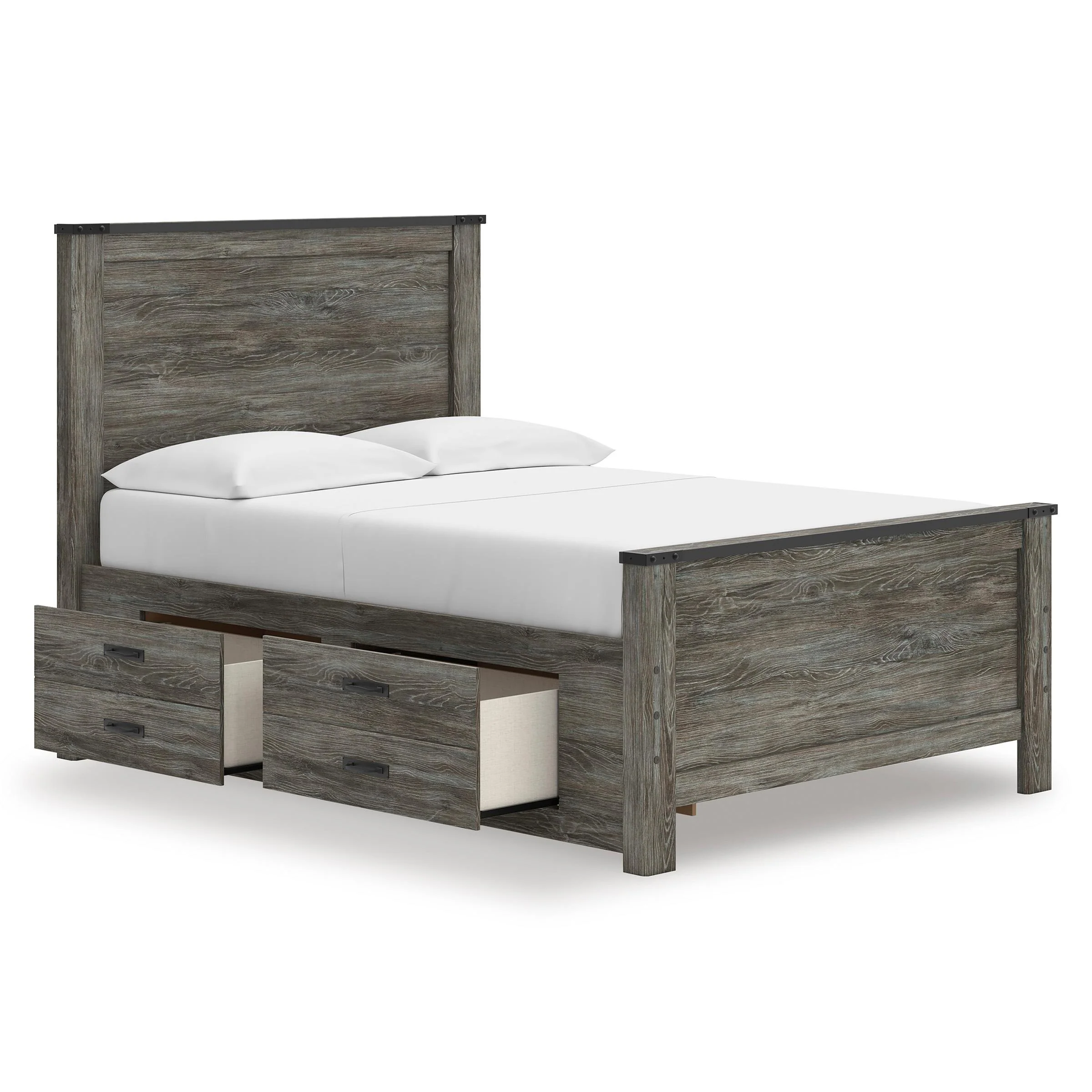 Signature Design by Ashley Frandern B4480B24 Full Panel Bed with Storage - Image 2