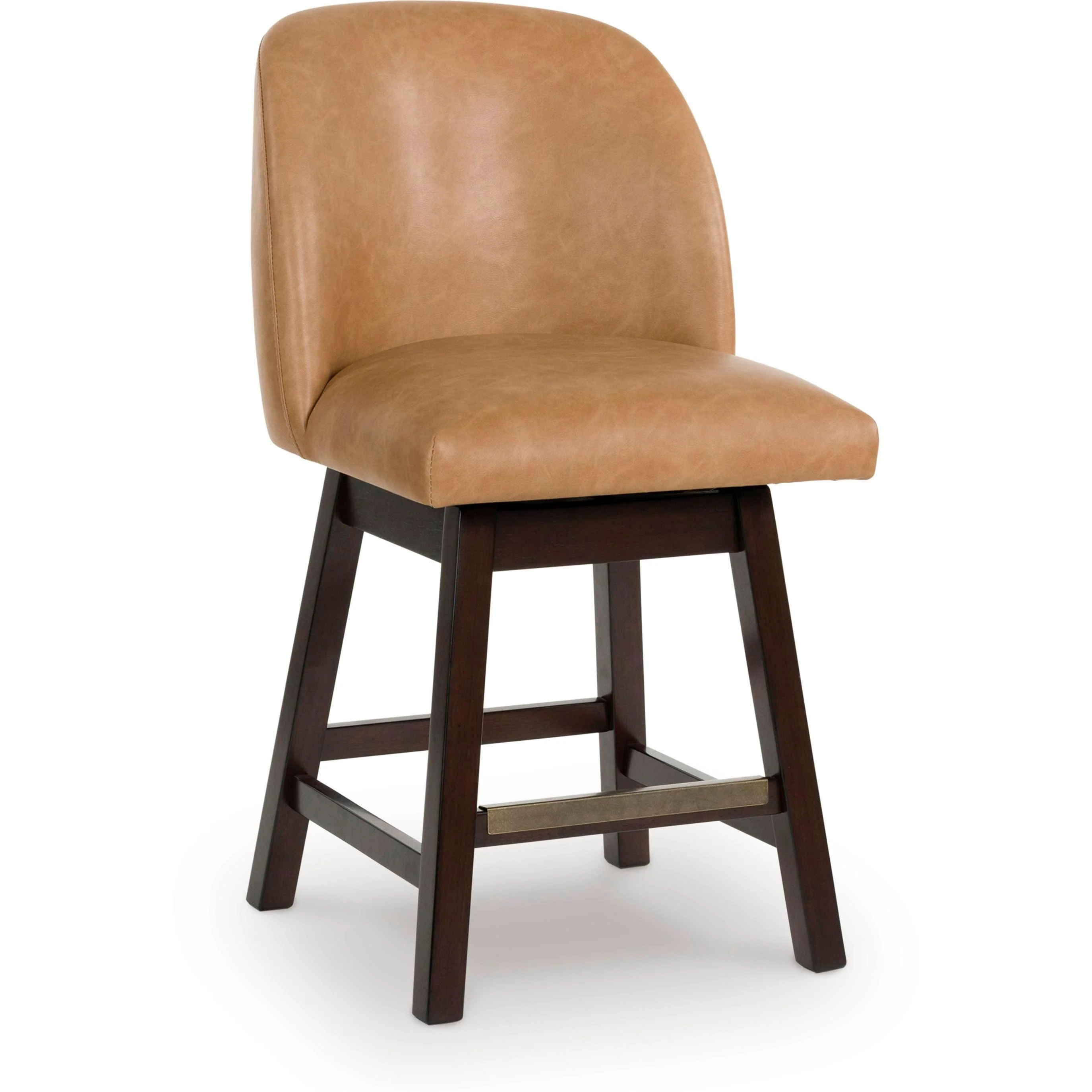 Signature Design by Ashley Neymorton D618-324 Upholstered Swivel Barstool - Image 1