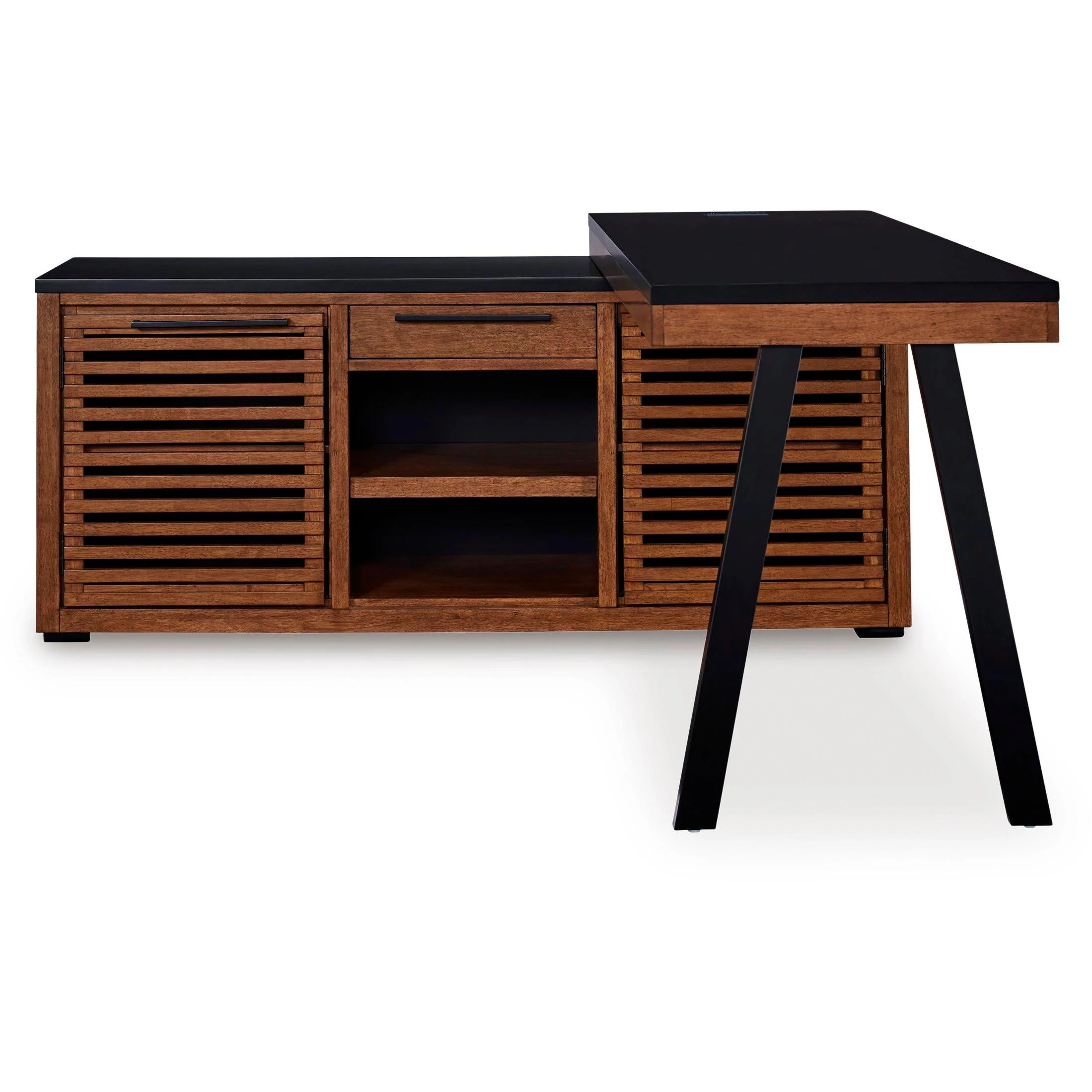 Signature Design by Ashley Kallari H737H1 Credenza with Desk Return - Image 3