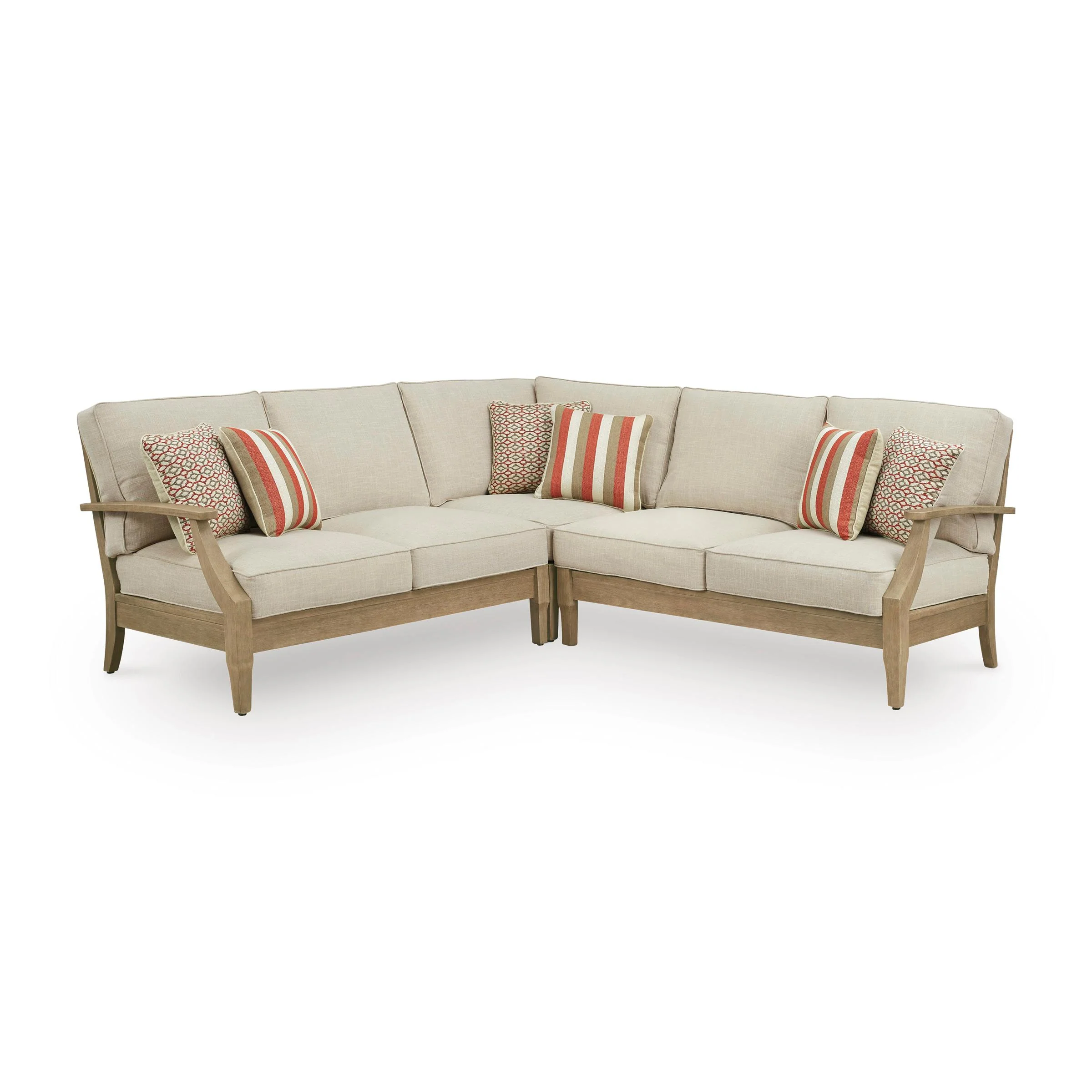 Signature Design by Ashley Clare View P801P10 3 pc Outdoor Sectional - Image 1