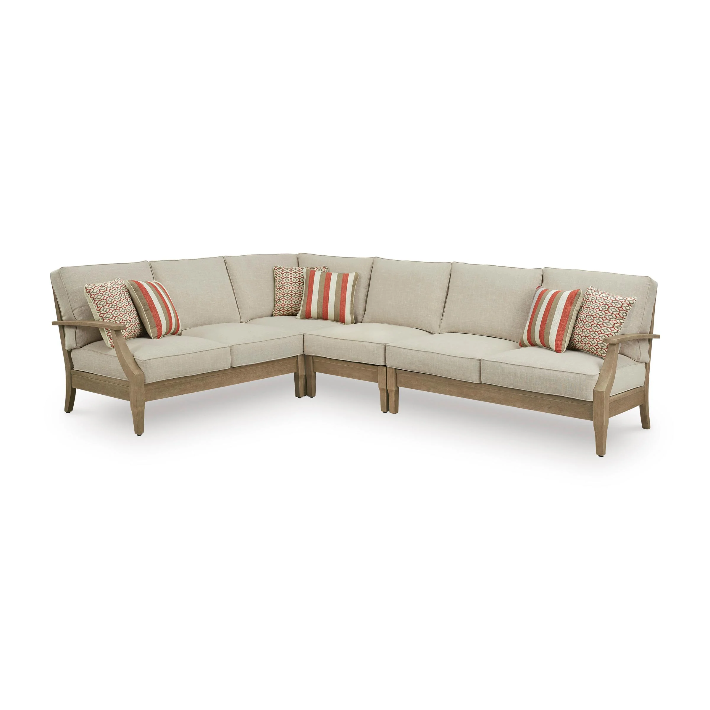 Signature Design by Ashley Clare View P801P11 4 pc Outdoor Sectional - Image 1