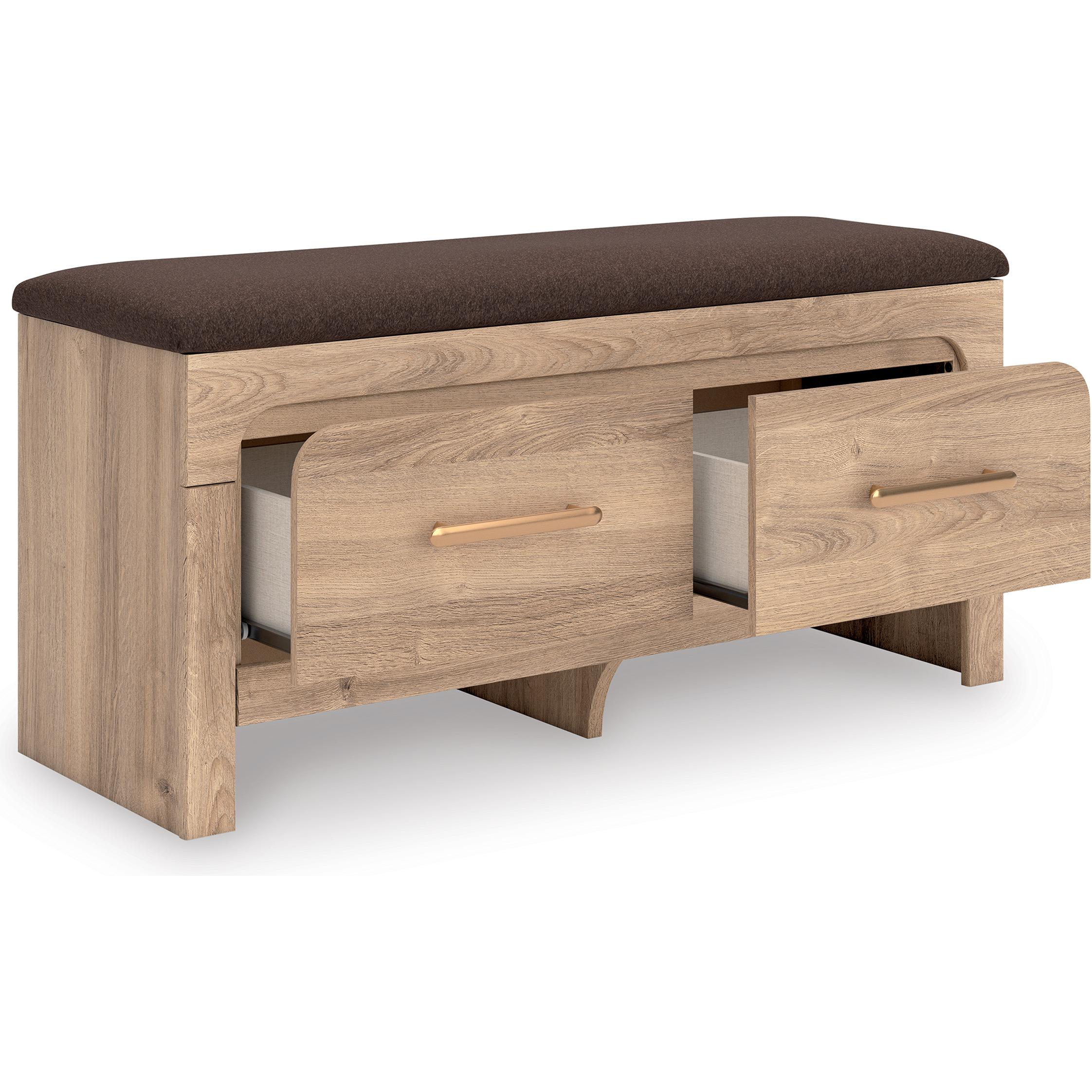 Signature Design by Ashley Kinlanni PCB1360-09 Bedroom Upholstered Storage Bench - Image 2