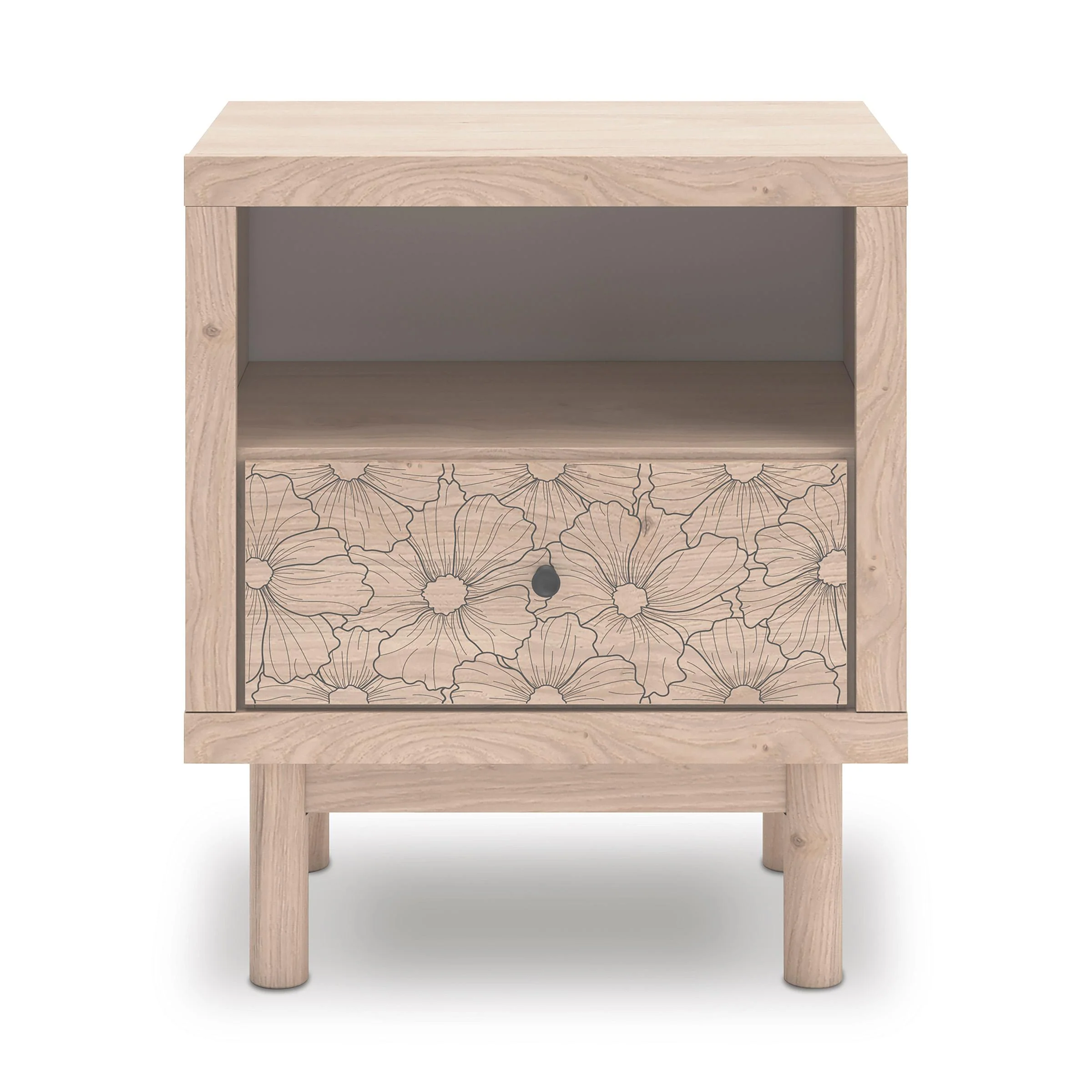 Signature Design by Ashley Arloster PCB1566-91 One Drawer Night Stand - Image 3