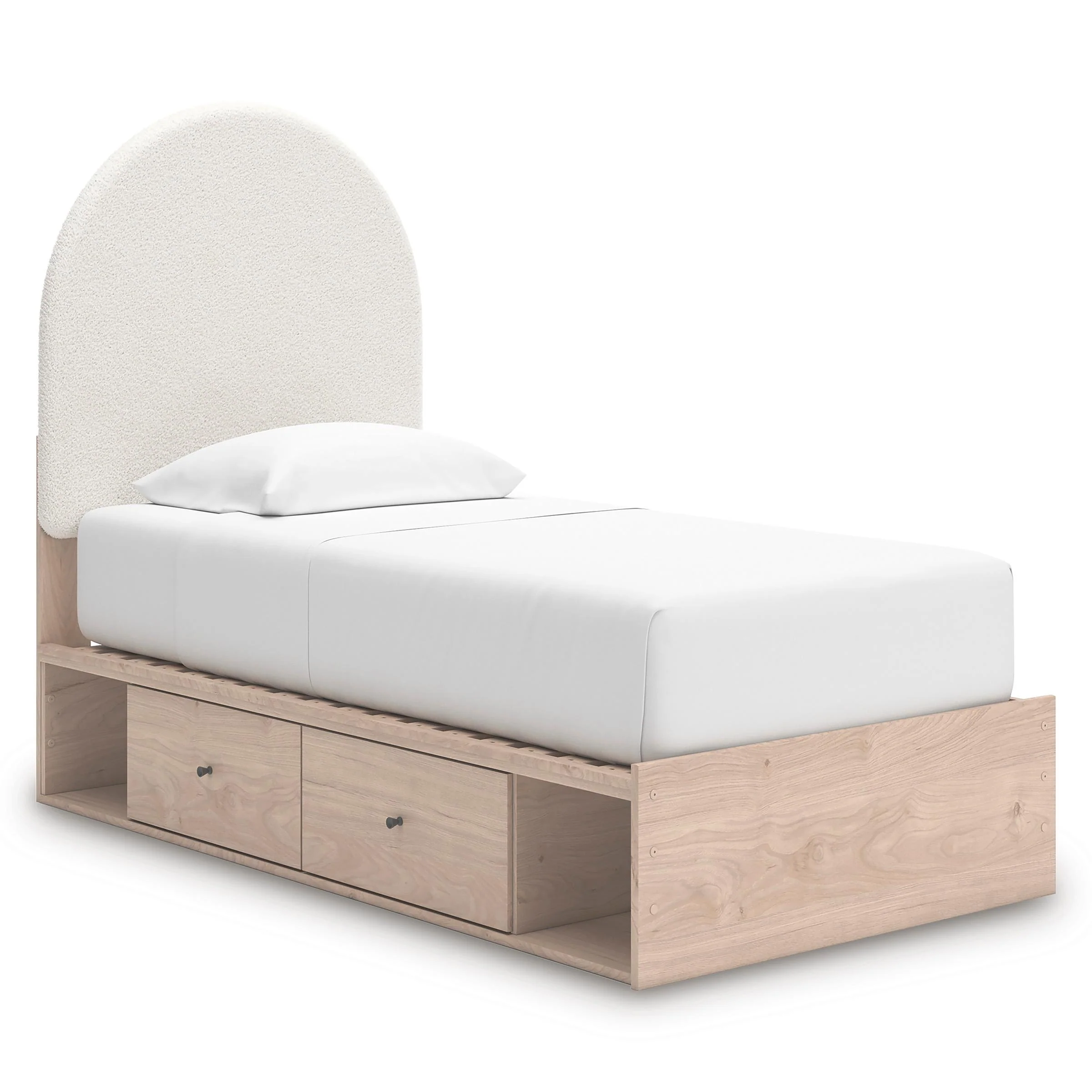 Signature Design by Ashley Arloster PCB1566B4 Twin Upholstered Panel Bed with Storage - Image 1