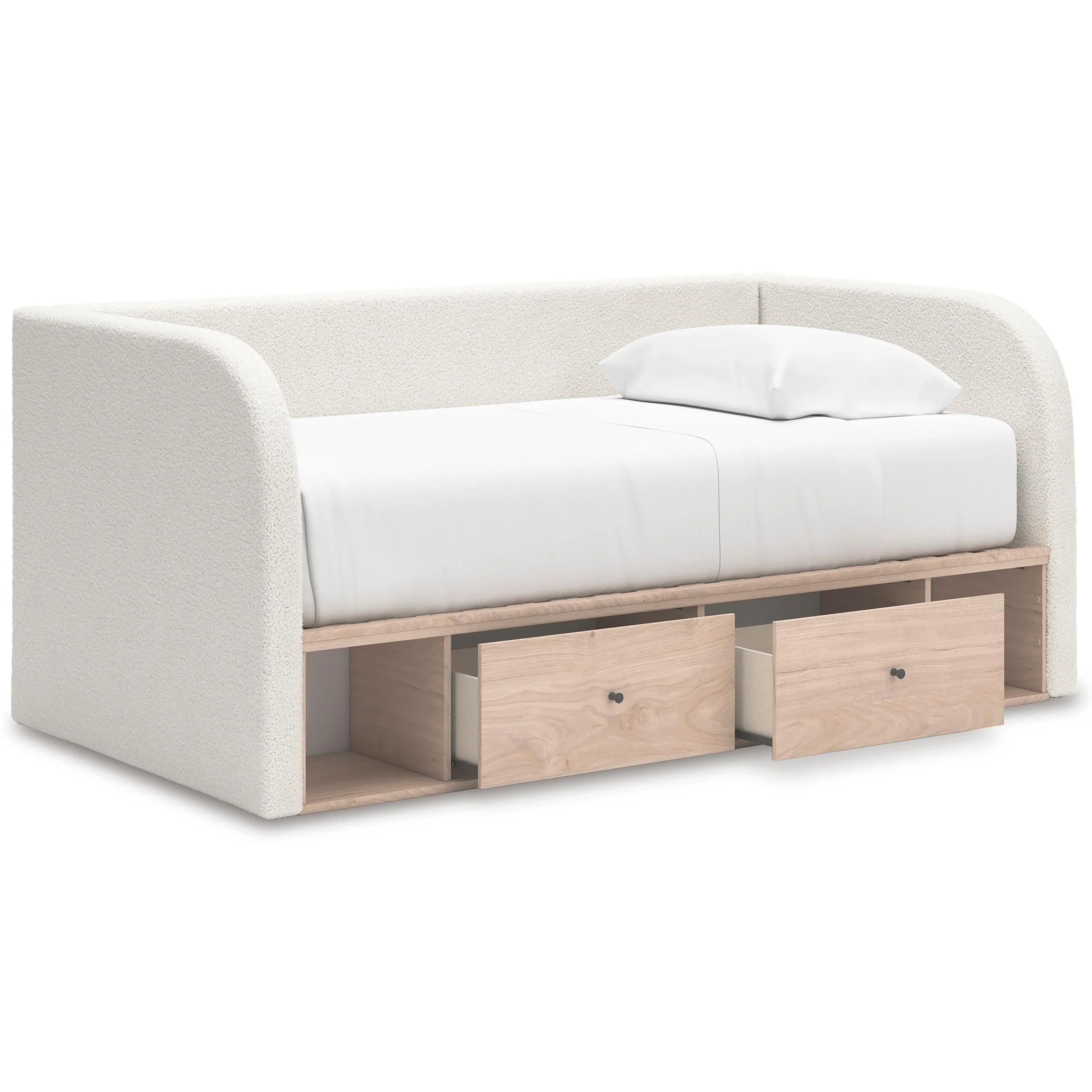 Signature Design by Ashley Arloster PCB1566B9 Twin Upholstered Day Bed with Storage - Image 2