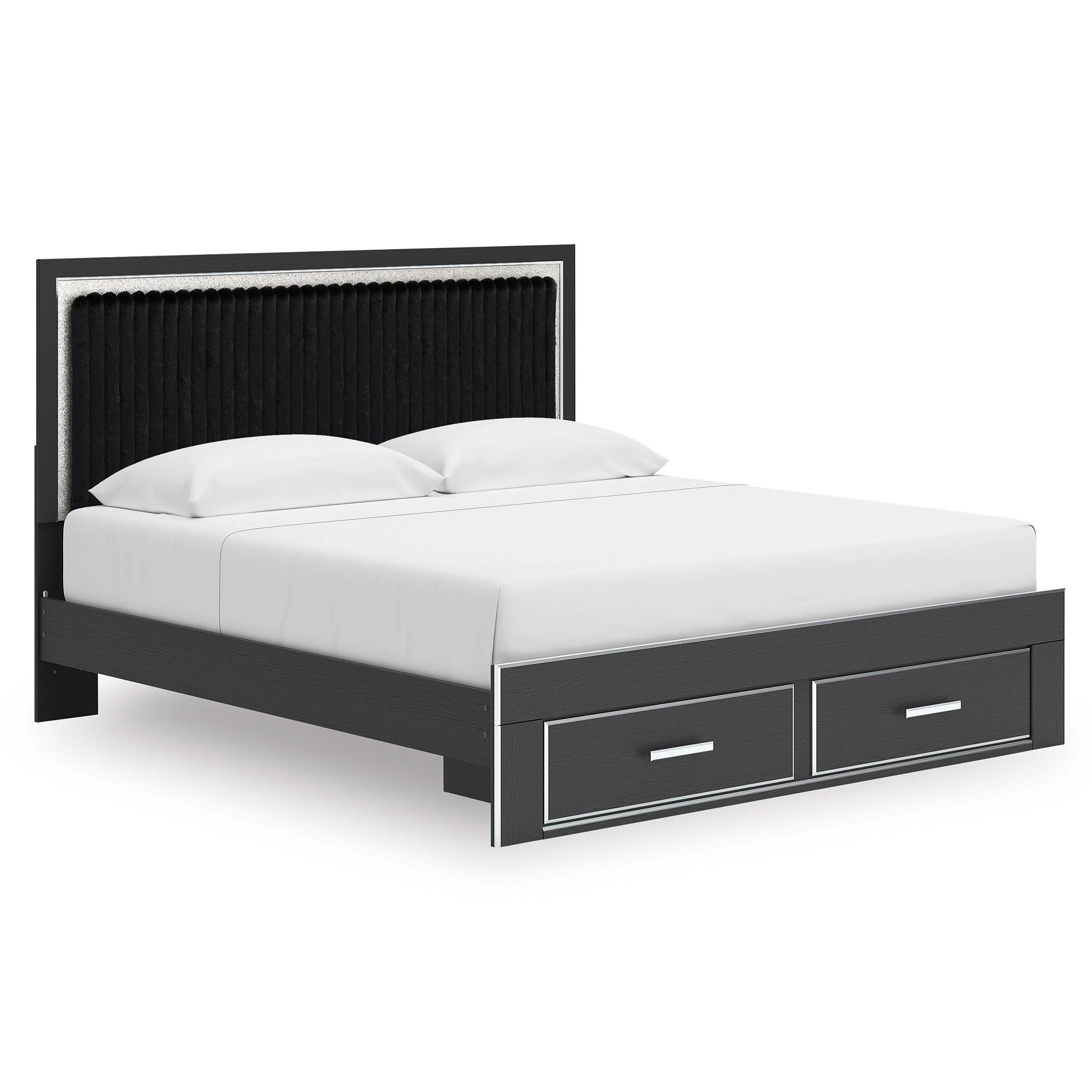 Signature Design by Ashley Zuraleus PCB3380B11 King Upholstered Panel Storage Bed - Image 1