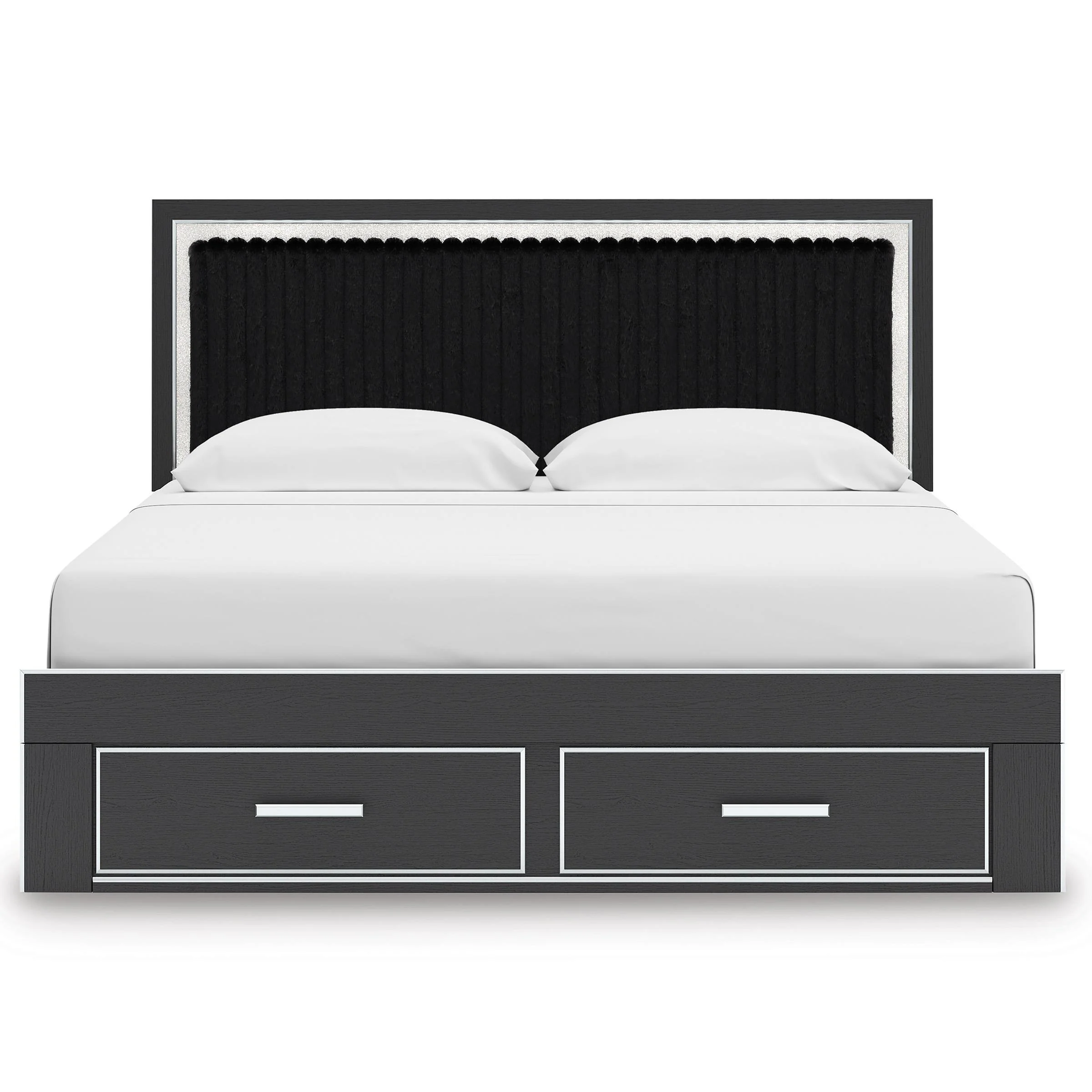 Signature Design by Ashley Zuraleus PCB3380B11 King Upholstered Panel Storage Bed - Image 3