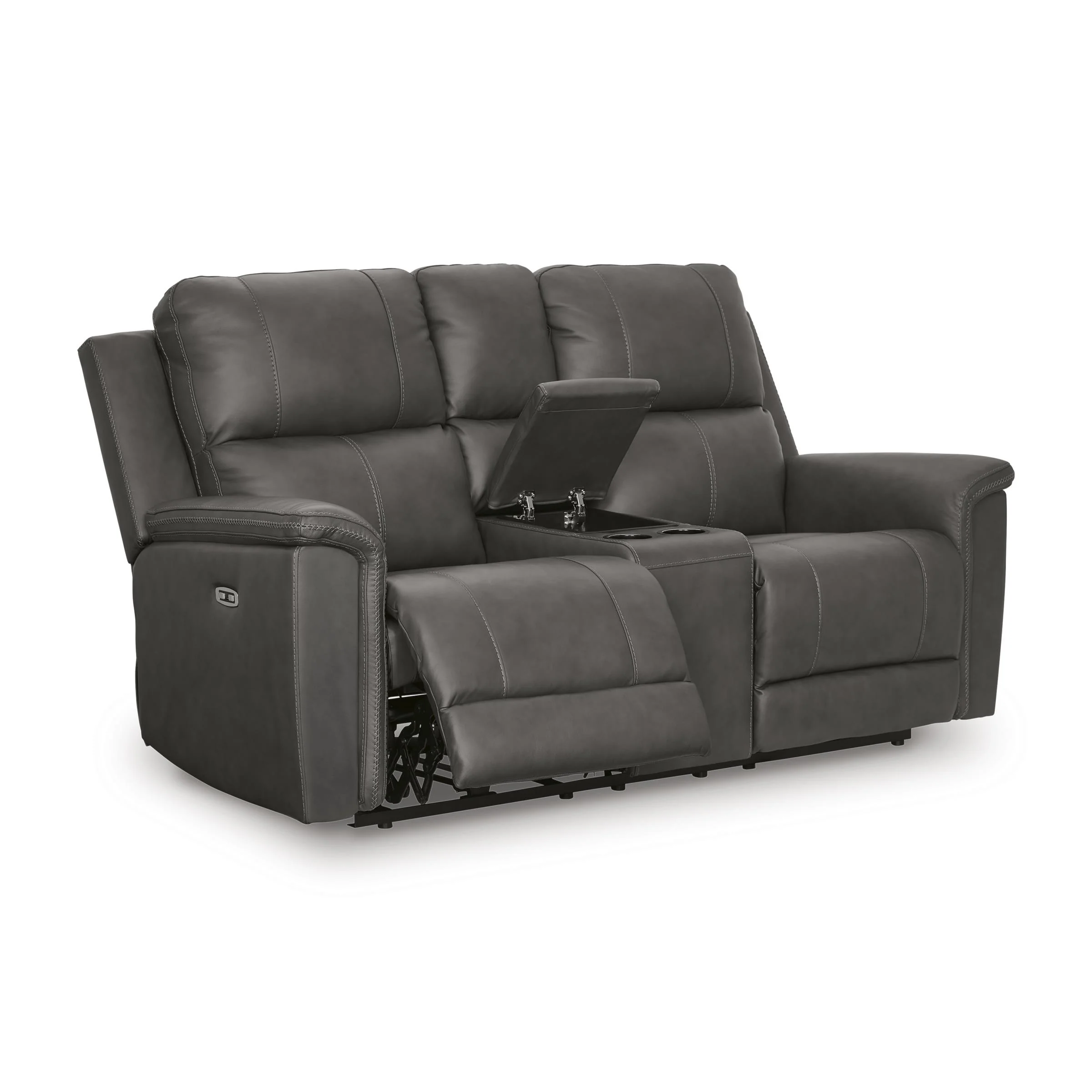 Signature Design by Ashley Bleckley PCU1200018 Power Reclining Loveseat with Console and Adjustable Headrest - Image 2
