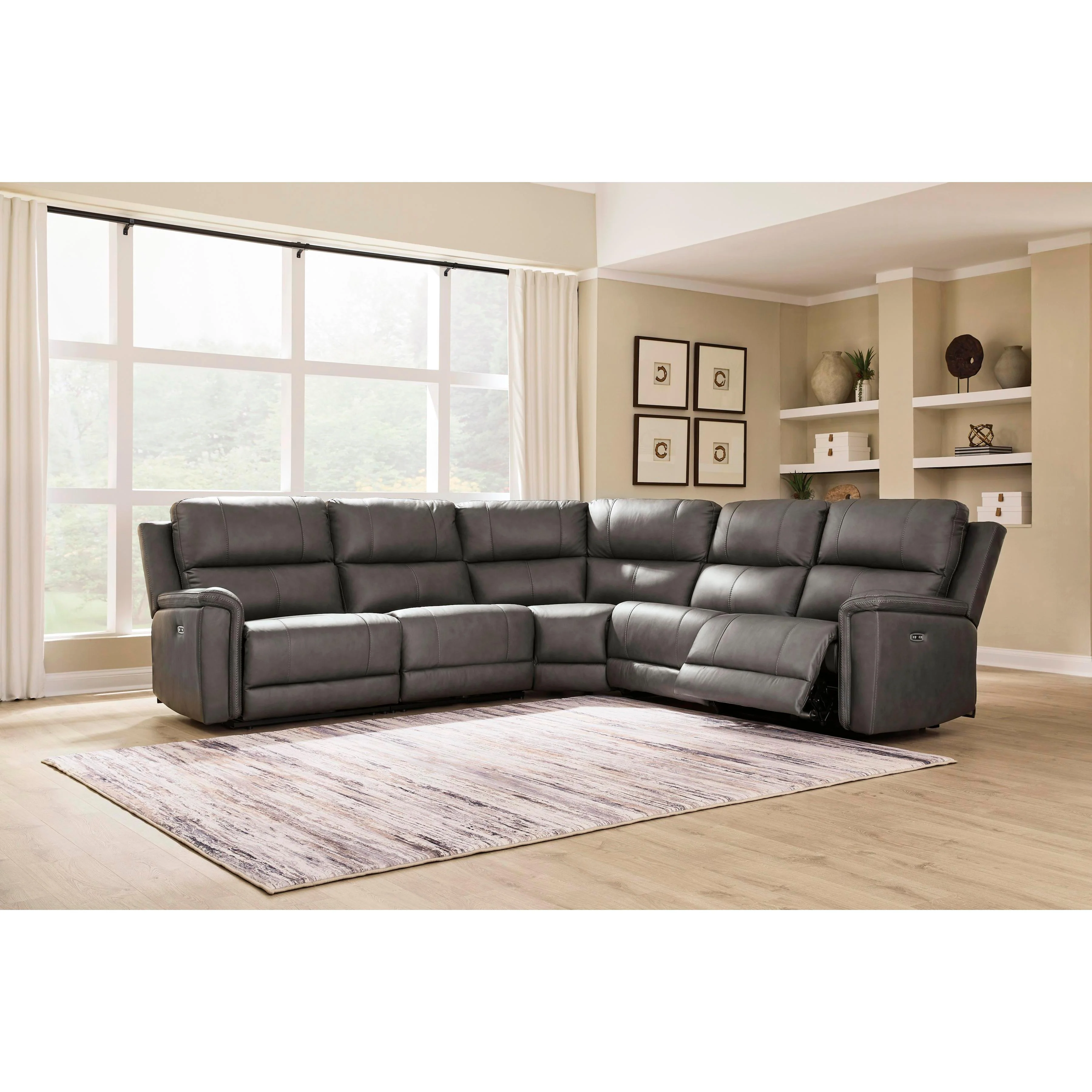 Signature Design by Ashley Bleckley PCU12000S4 5 pc Power Reclining Sectional - Image 2