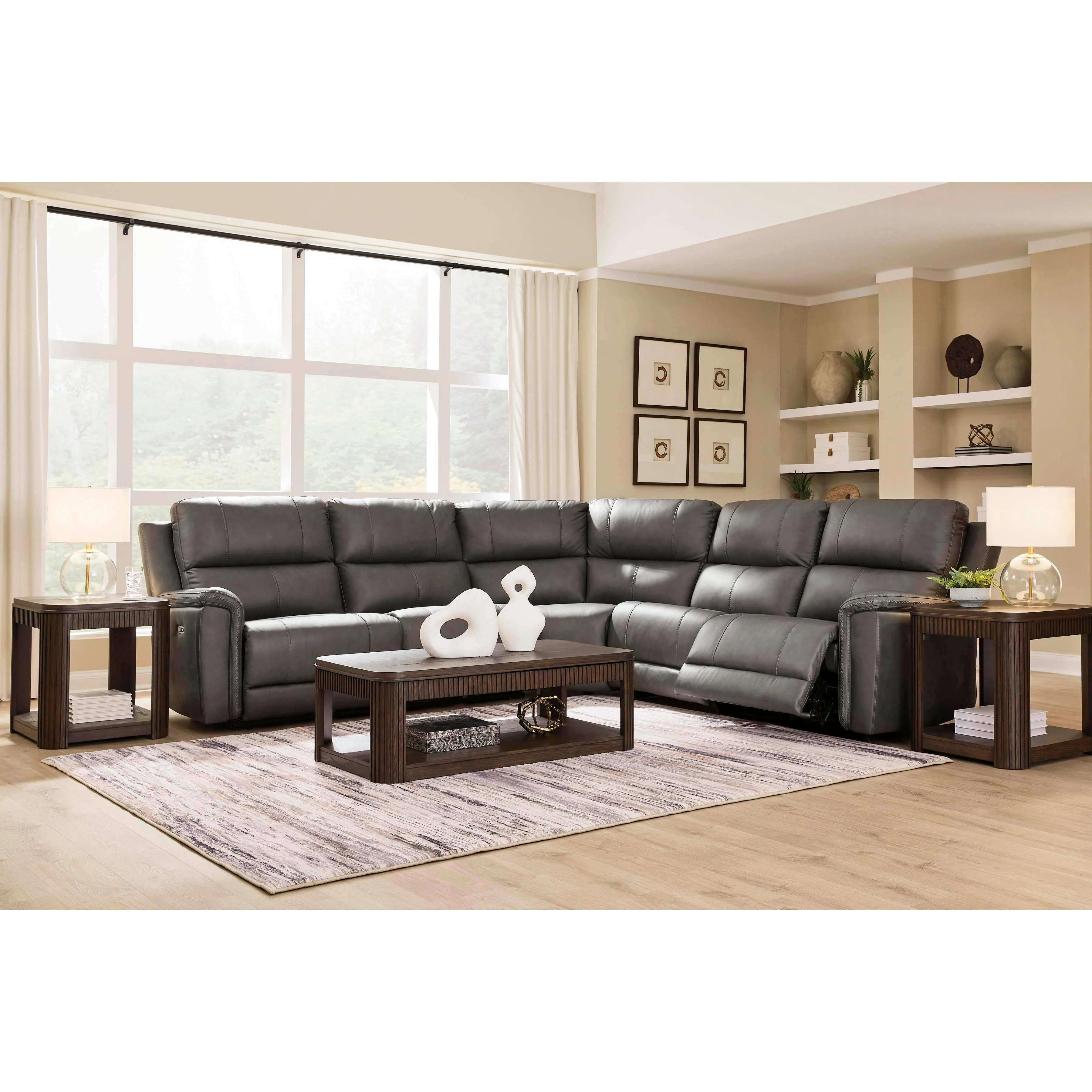 Signature Design by Ashley Bleckley PCU12000S4 5 pc Power Reclining Sectional - Image 3