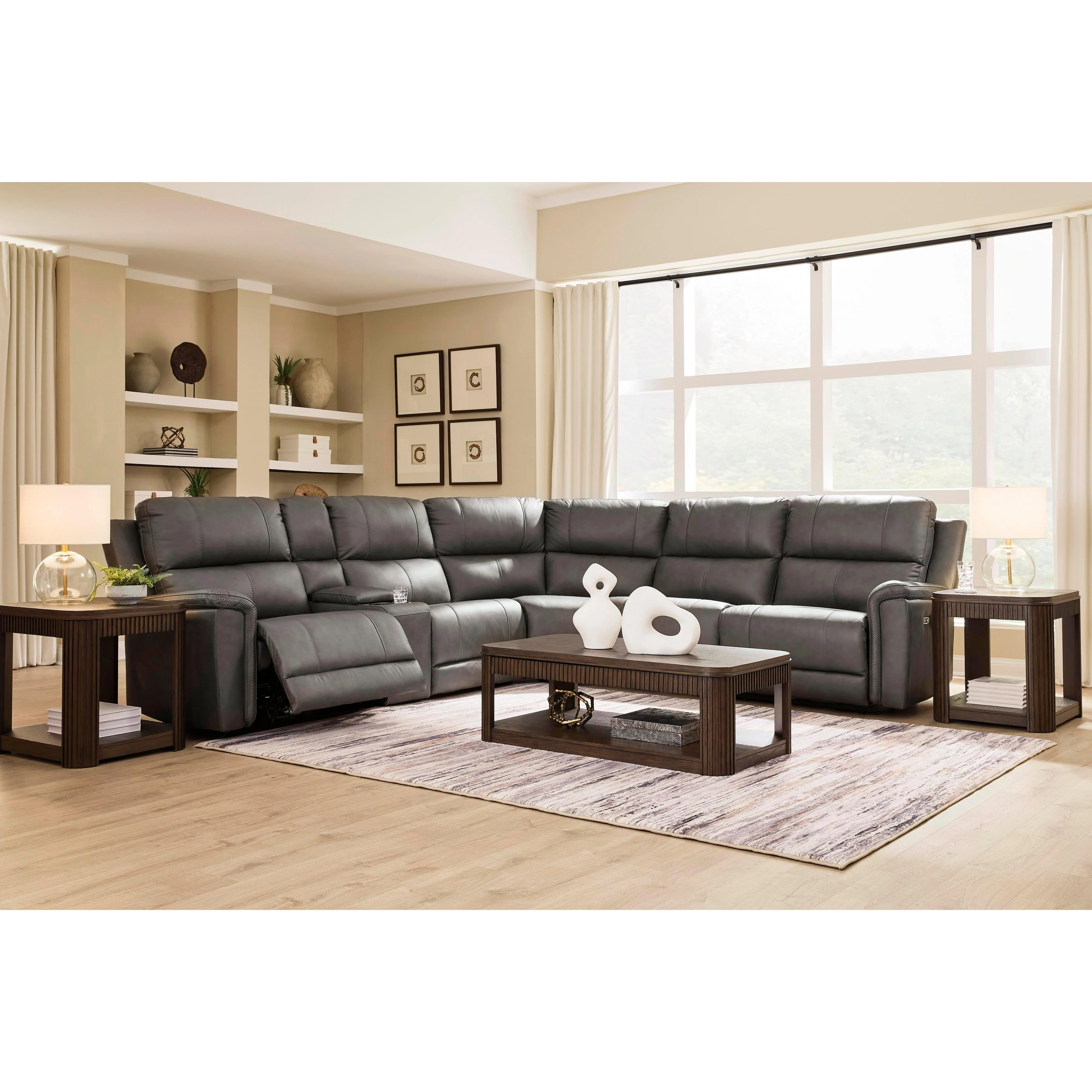 Signature Design by Ashley Bleckley PCU12000S5 6 pc Power Reclining Sectional - Image 3