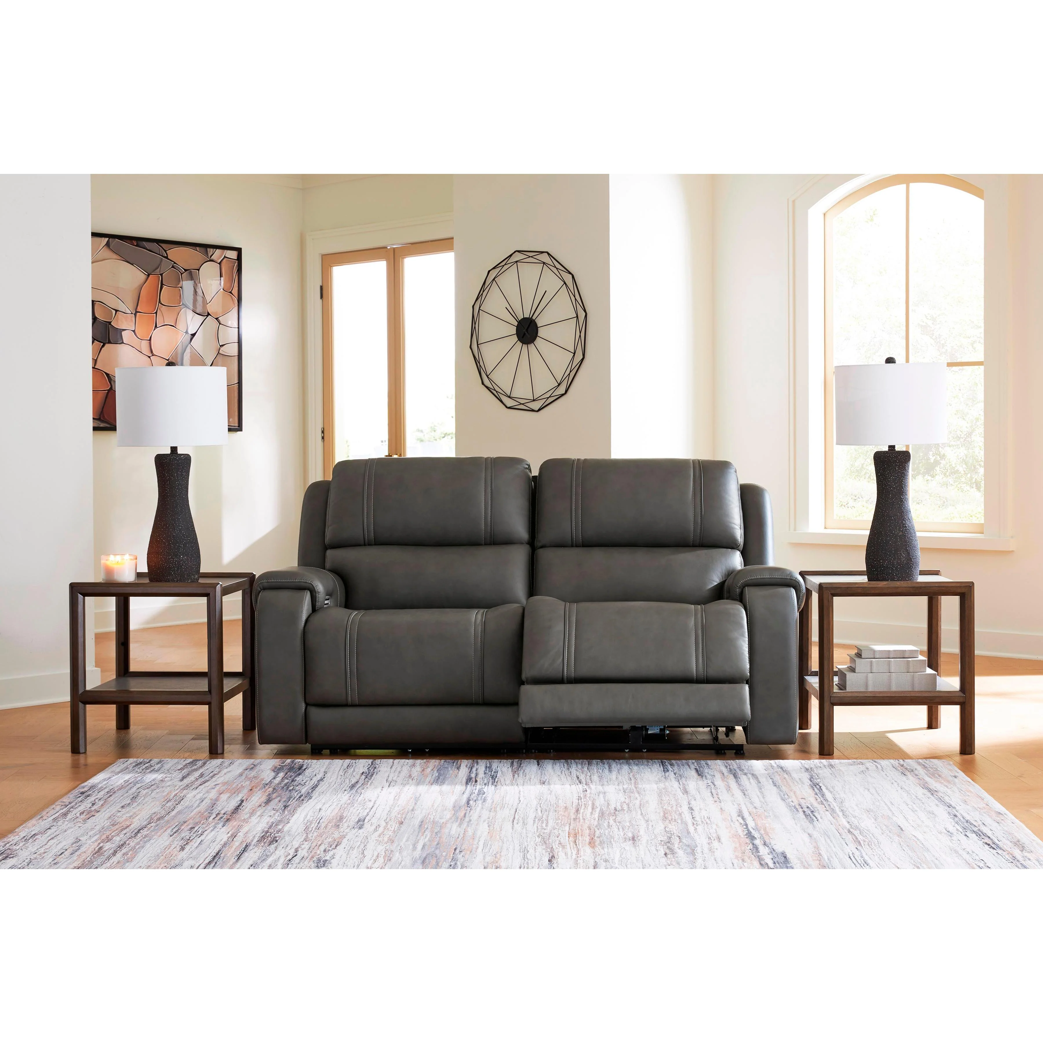 Signature Design by Ashley 5Z - Pittson PCU12600S1 2 pc Power Reclining Sectional Loveseat - Image 3