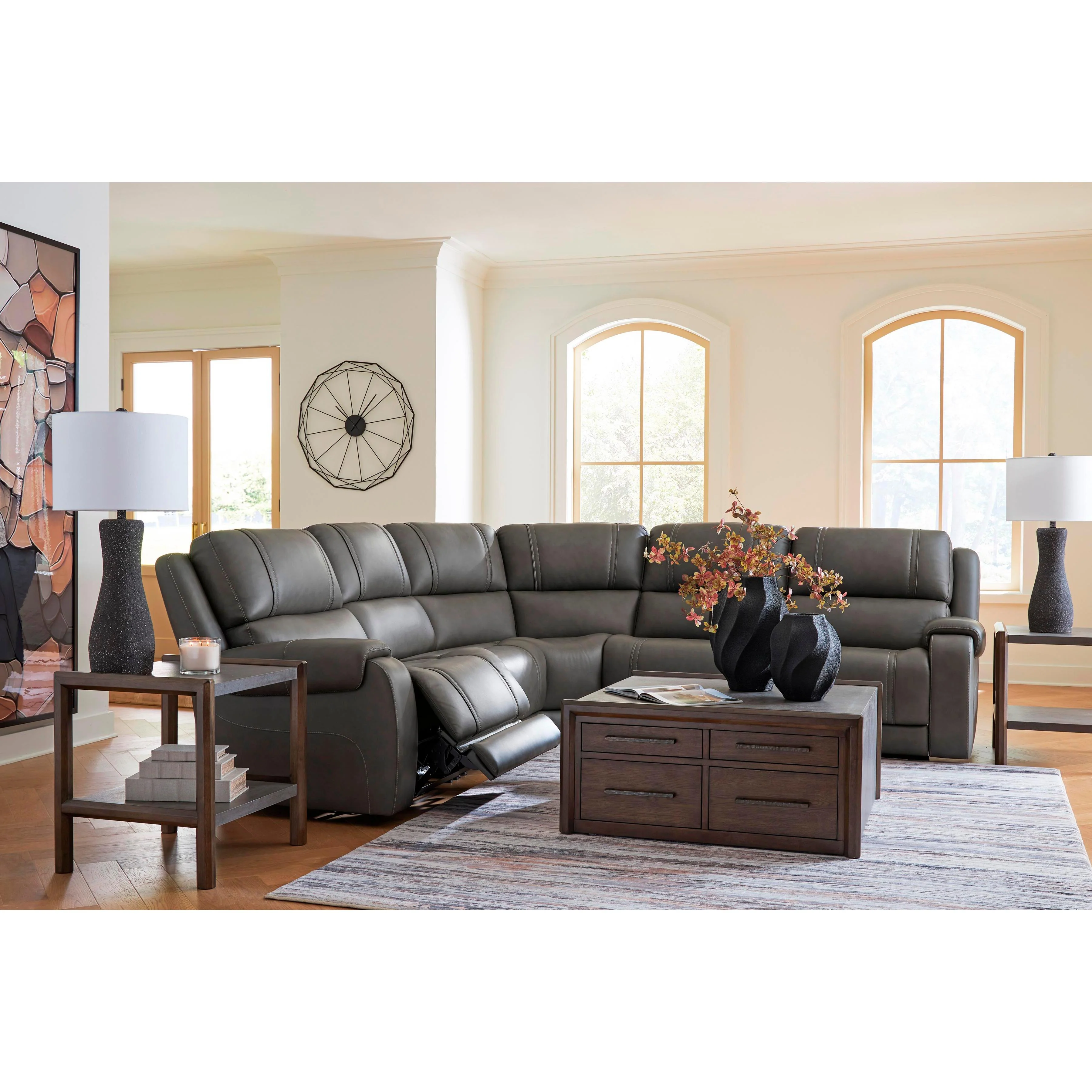 Signature Design by Ashley 5Z - Pittson PCU12600S4 5 pc Power Reclining Sectional - Image 3