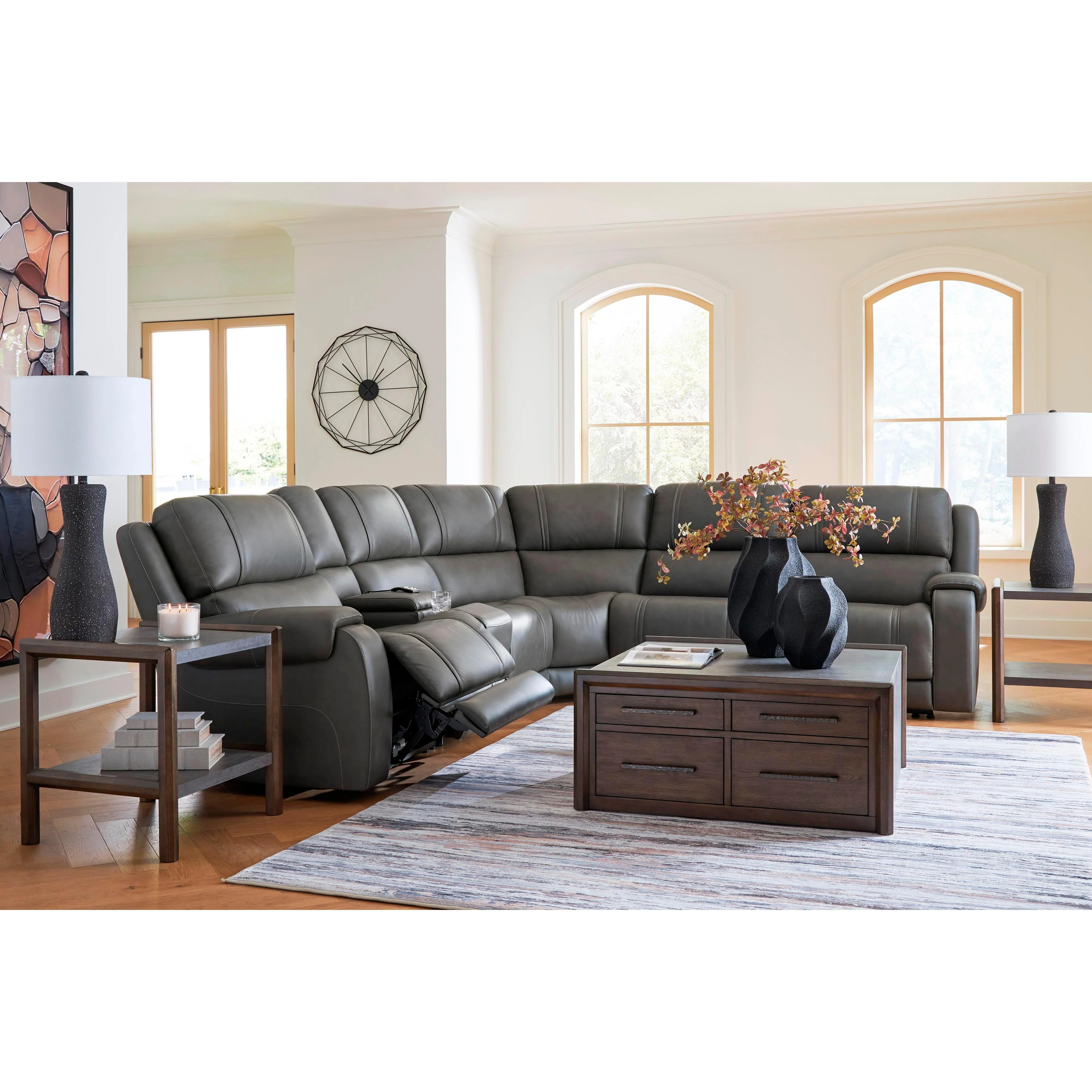 Signature Design by Ashley 5Z - Pittson PCU12600S5 6 pc Power Reclining Sectional - Image 3