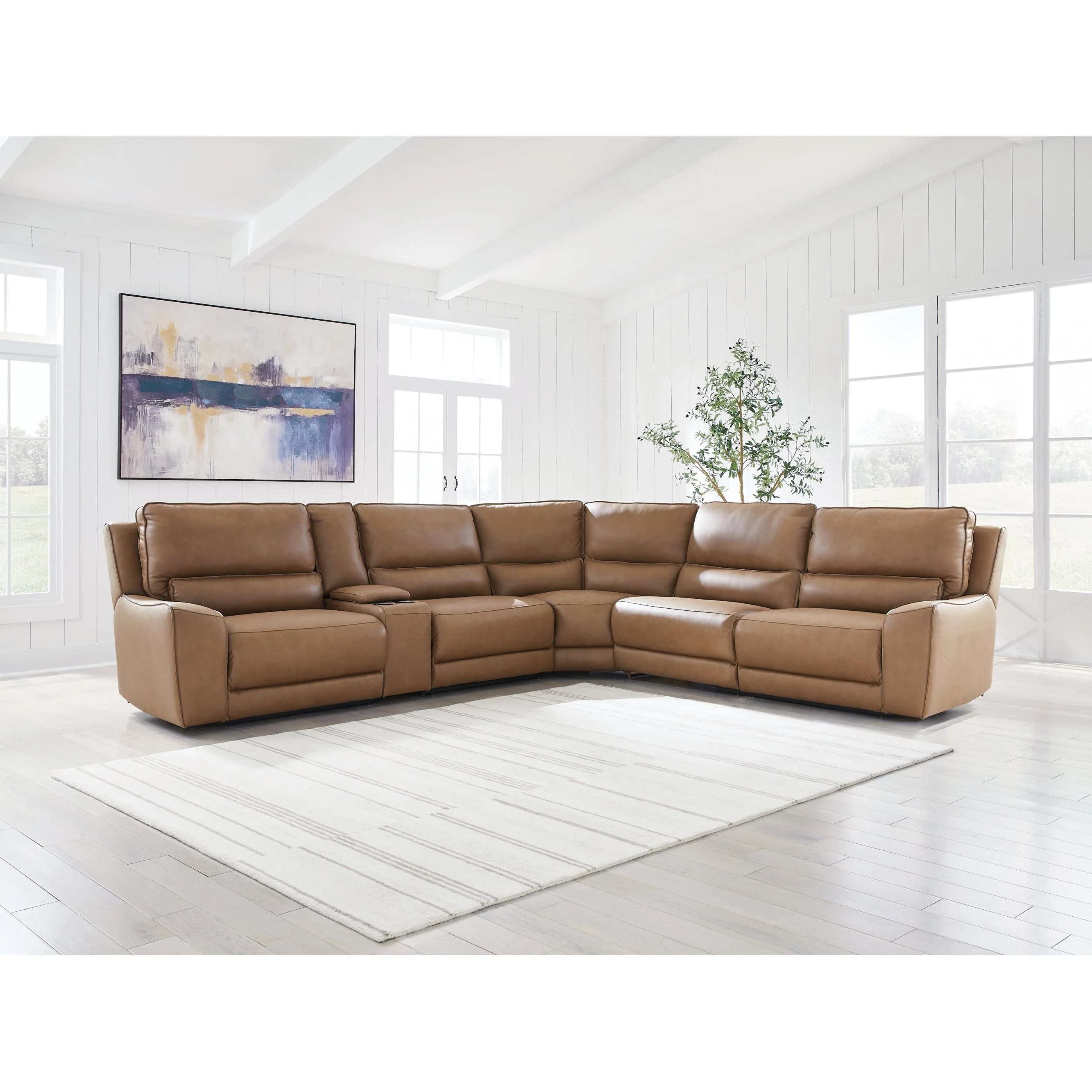 Signature Design by Ashley DeepWakes PCU62606S36 6 pc Reclining Sectional with Storage Console - Image 2