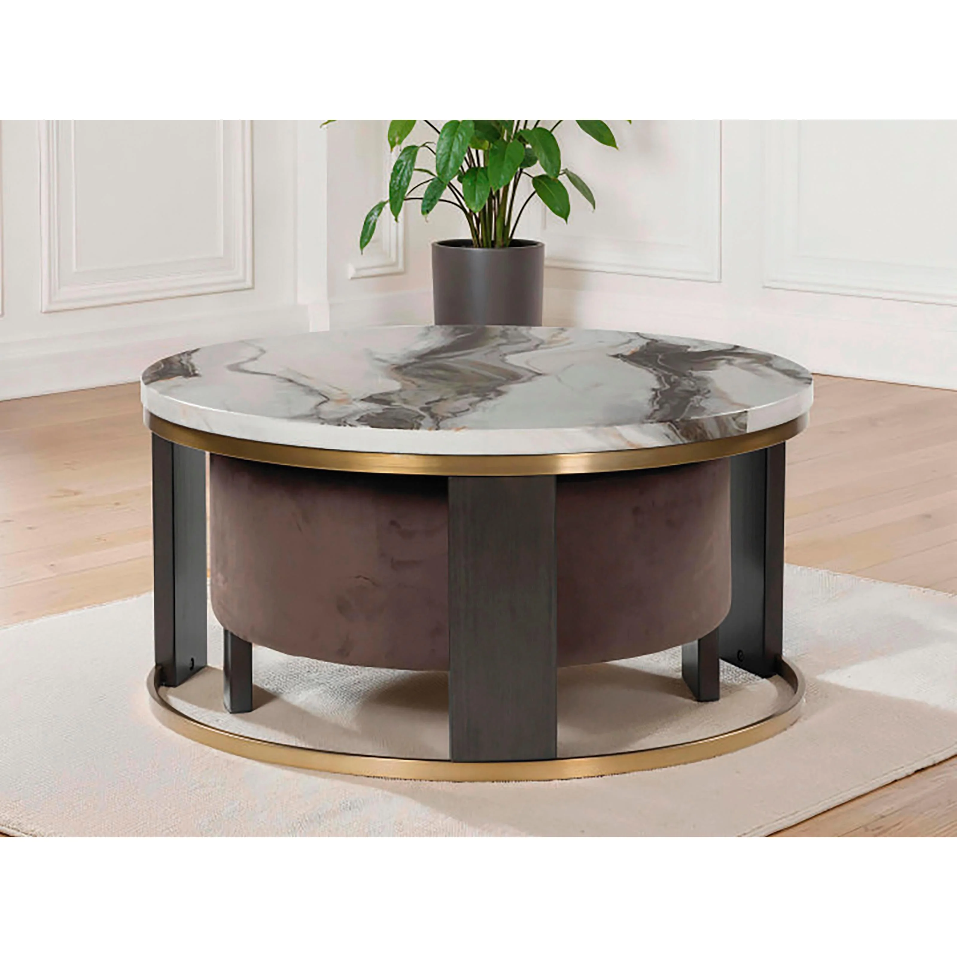 Signature Design by Ashley Jazmore T671T1 Coffee Table and 2 Ends - Image 3