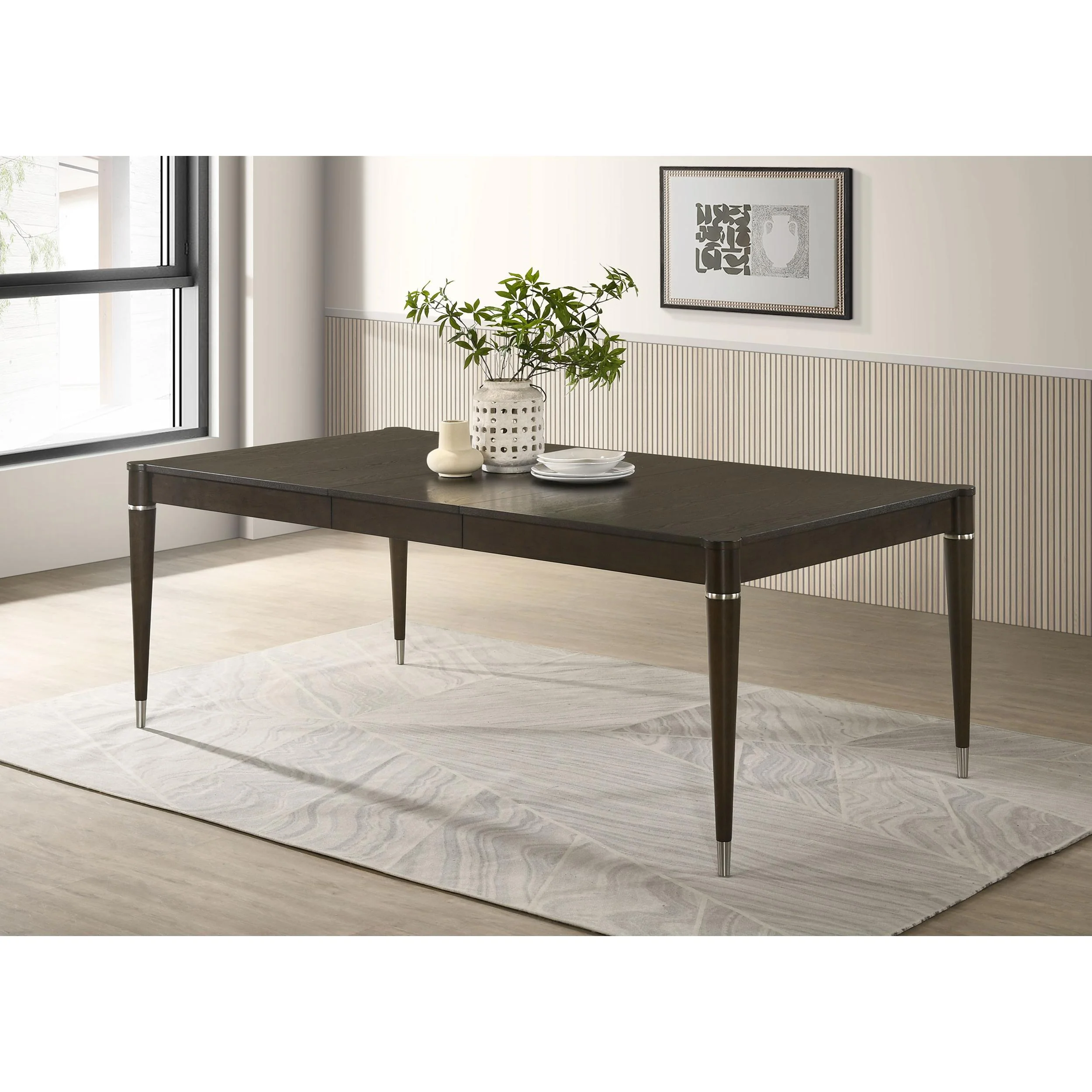 Coaster Furniture Reseda 193671 81-inch Extension Leaf Dining Table - Ash Brown - Image 2