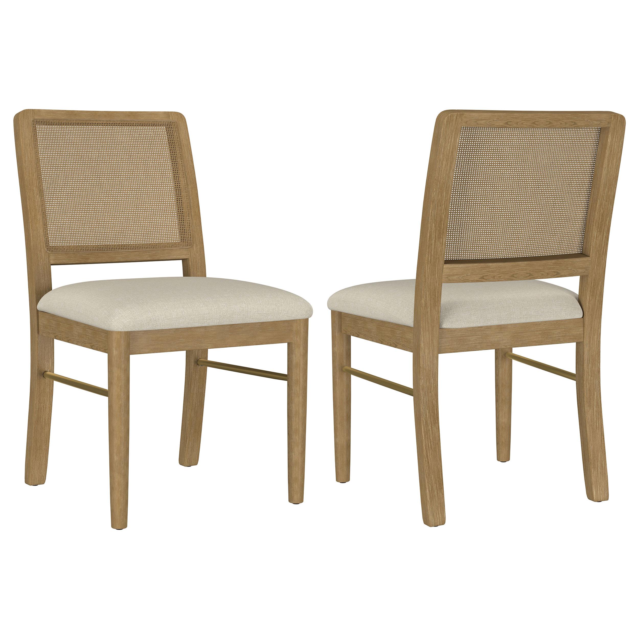 Coaster Furniture Arini 108932SWD Set of 2 Rattan Cane Dining Side Chair - Sand Wash - Image 1