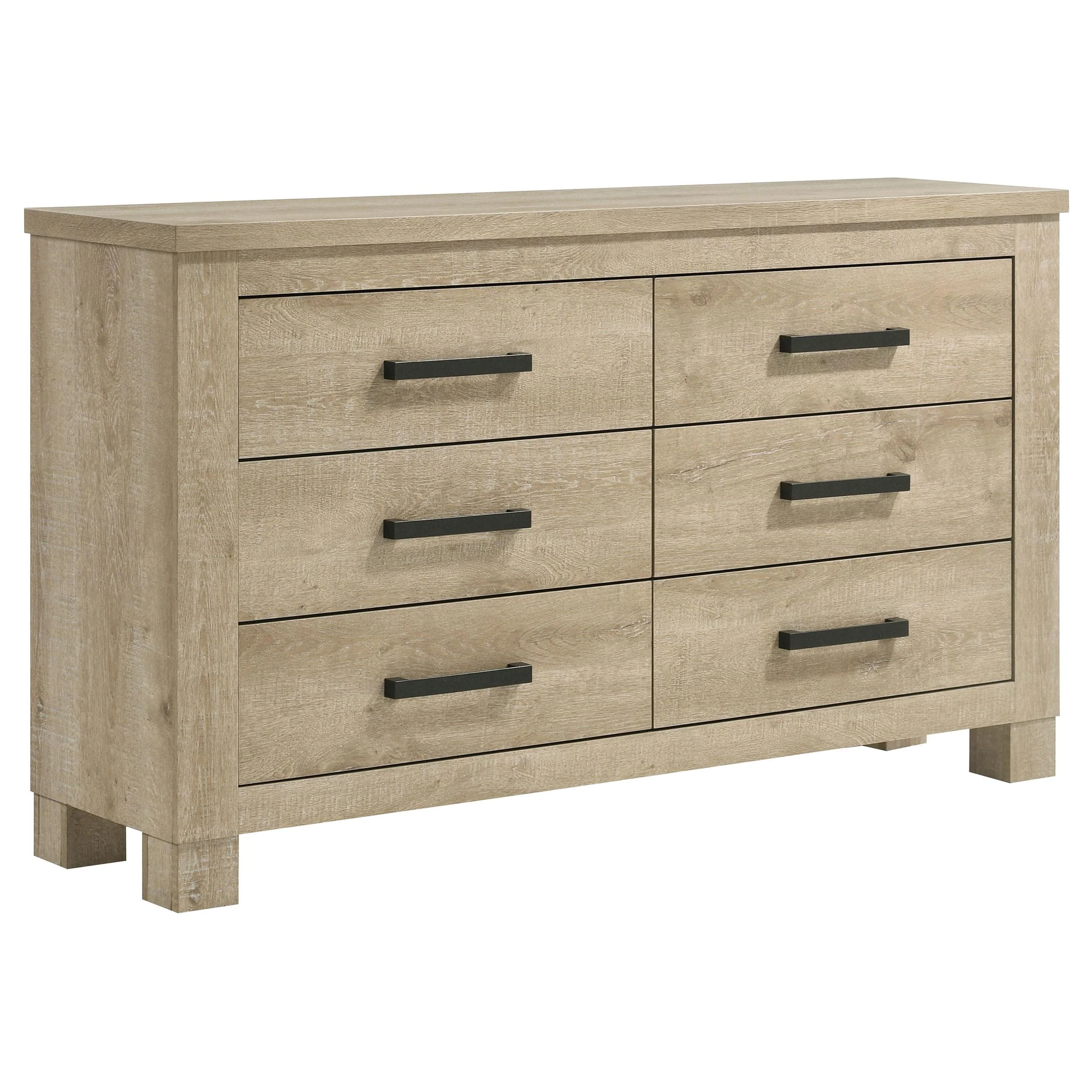 Coaster Furniture Oakglen 225103 6-drawer Dresser - Weathered Oak - Image 1