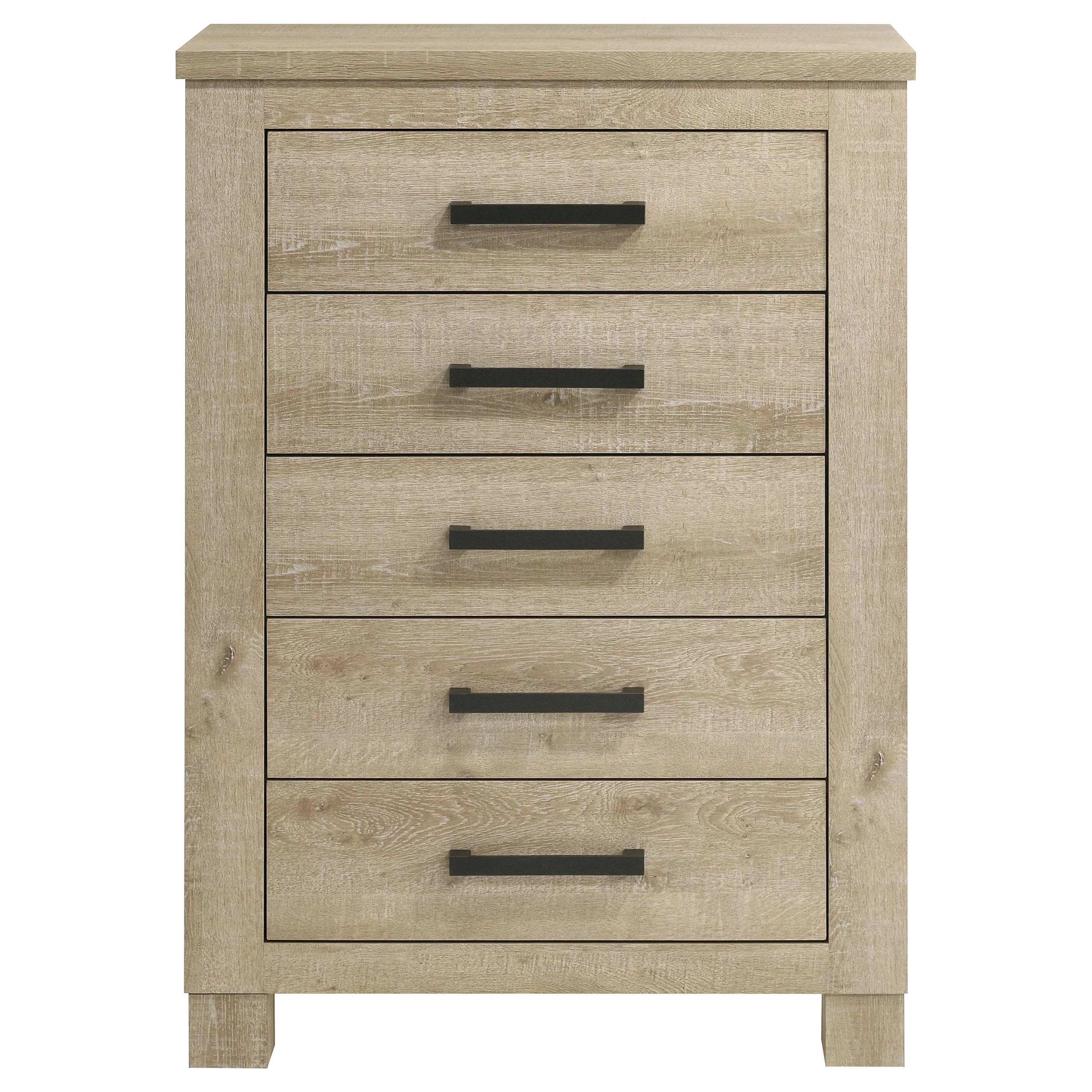 Coaster Furniture Oakglen 225105 5-drawer Chest - Weathered Oak - Image 3