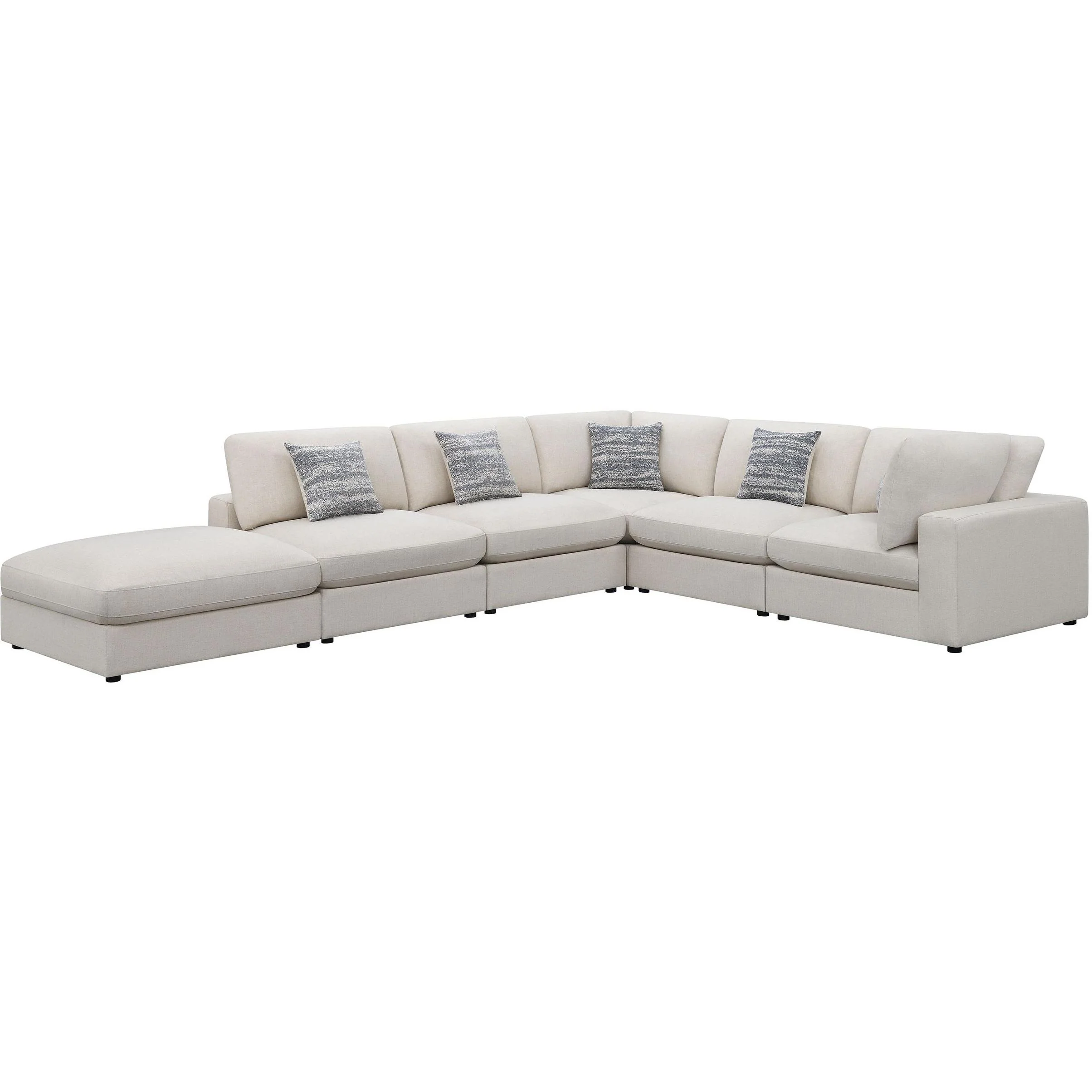 Coaster Furniture Serene 551321-SET 6 pc Upholstered Modular Sectional - Beige - Image 1