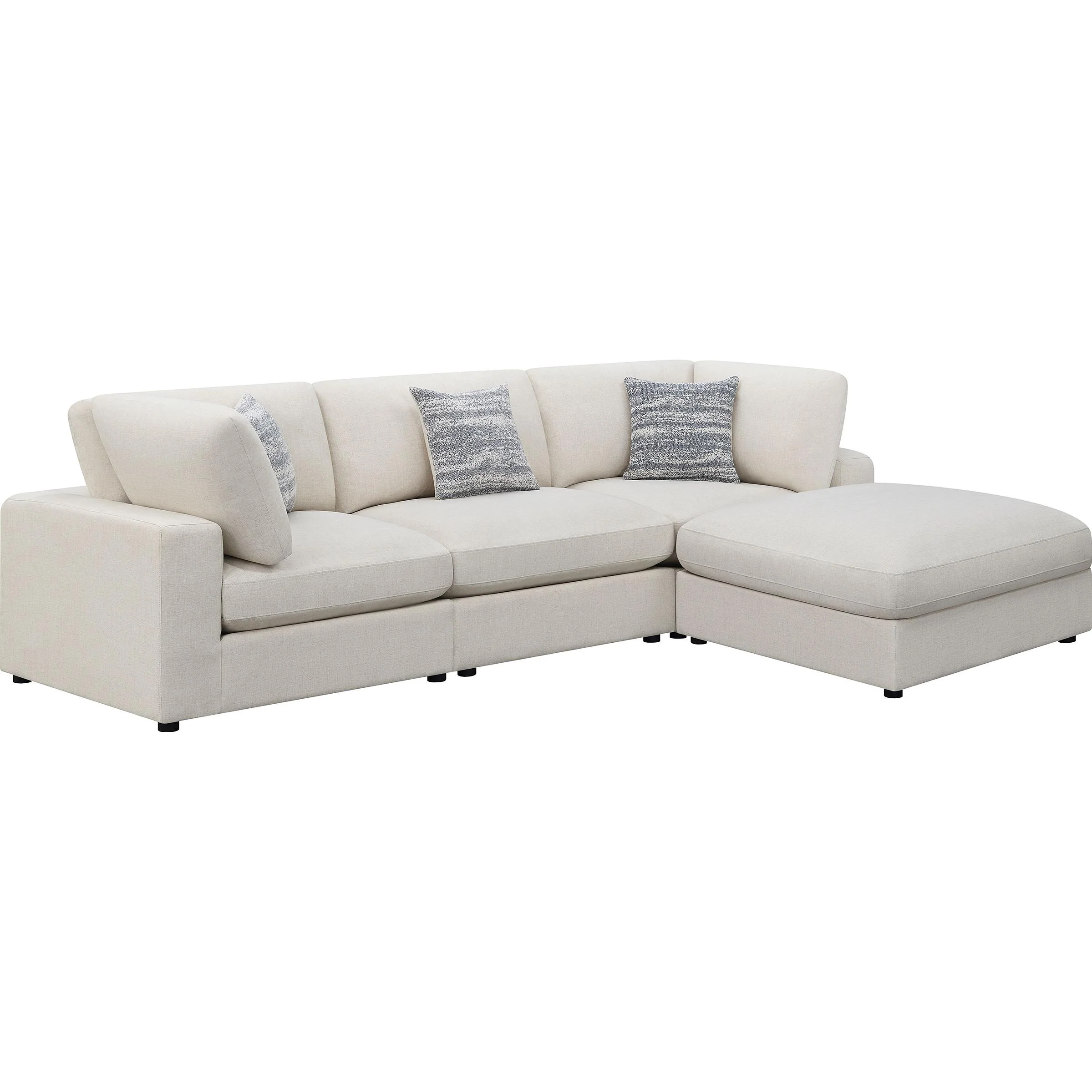 Coaster Furniture Serene 551321-SETB 4 pc Upholstered Modular Sectional - Beige - Image 1