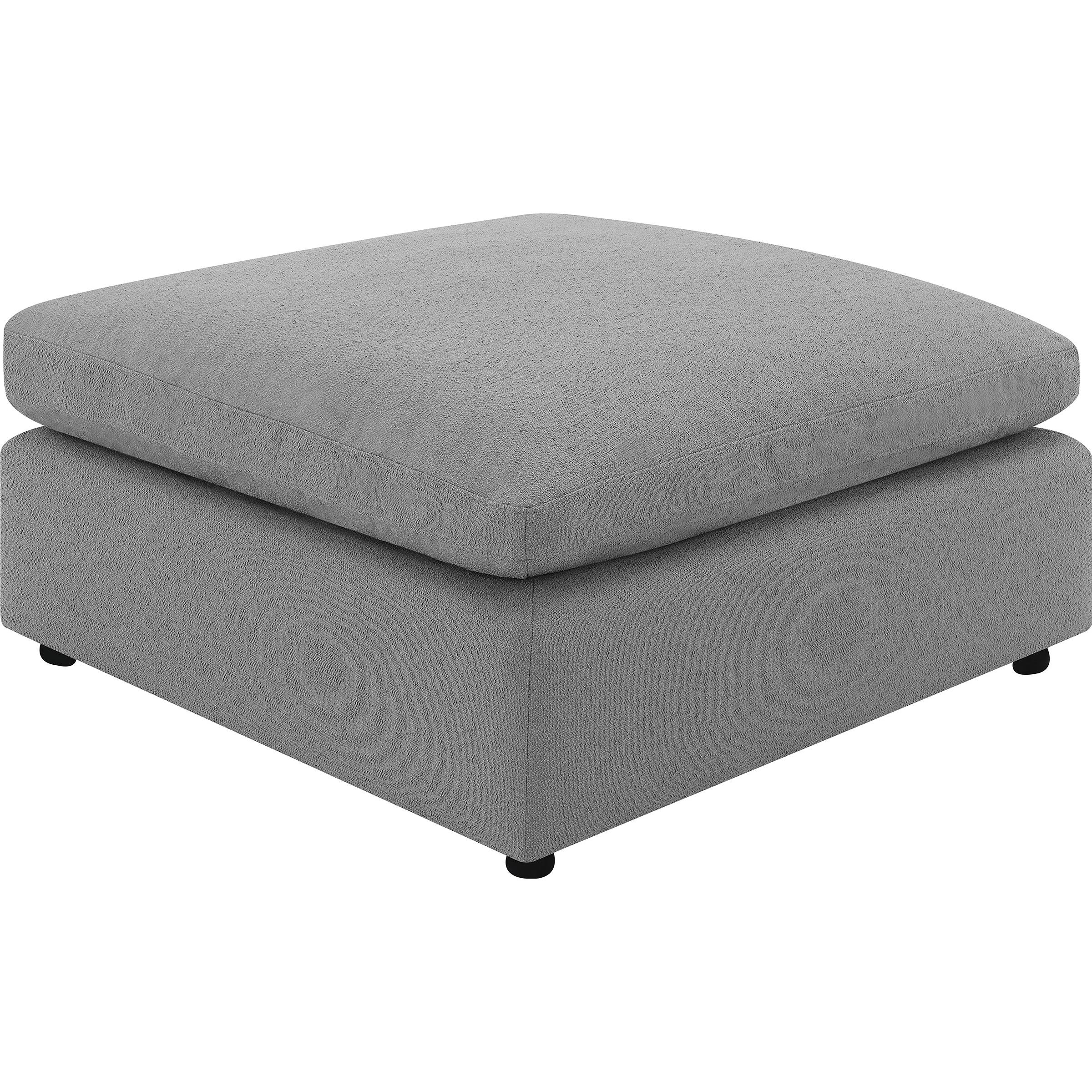 Coaster Furniture Raleigh 551756 Boucle Upholstered Ottoman - Grey - Image 1