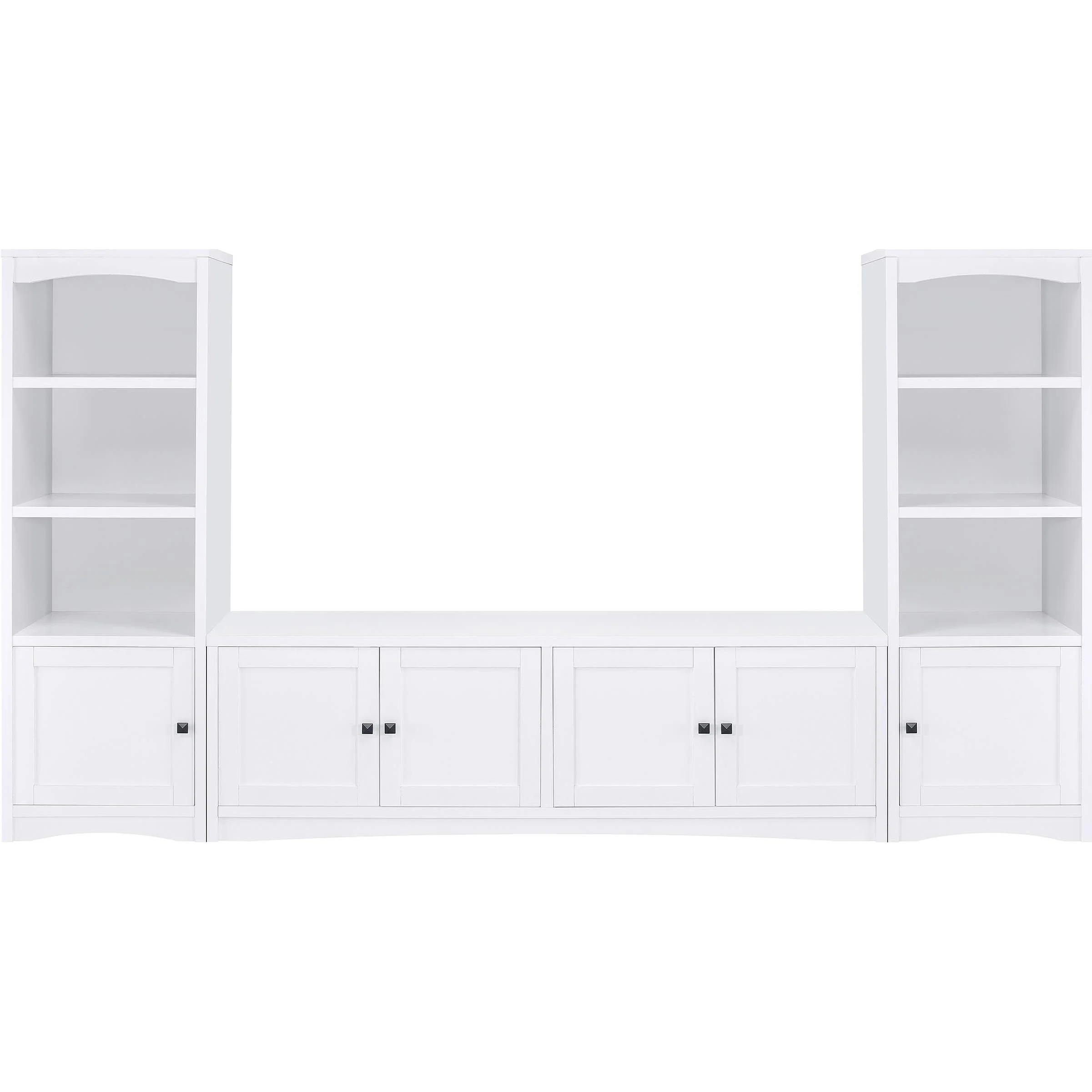 Coaster Furniture Laughlin 724113-SET 3-piece Entertainment Center TV Stand - White - Image 3