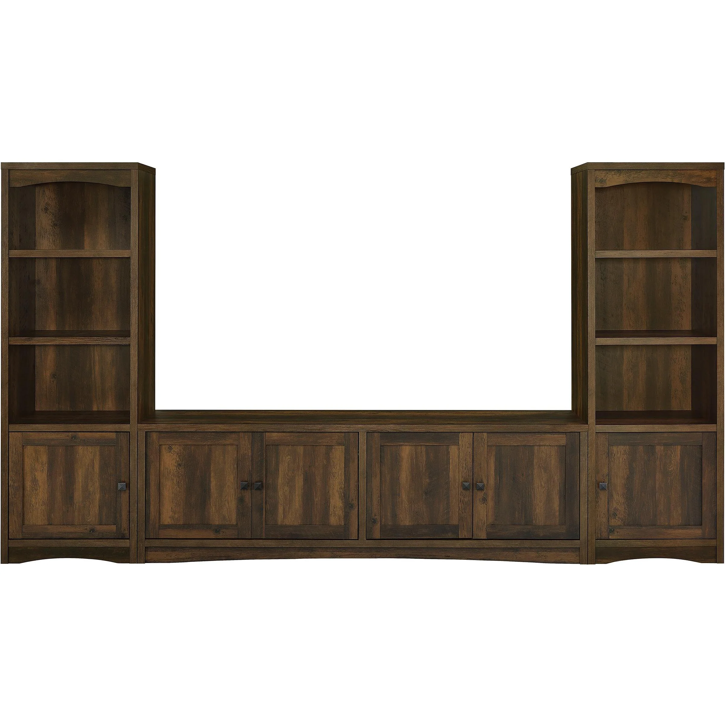 Coaster Furniture Laughlin 724123-SET 3-piece Entertainment Center TV Stand - Dark Pine - Image 2