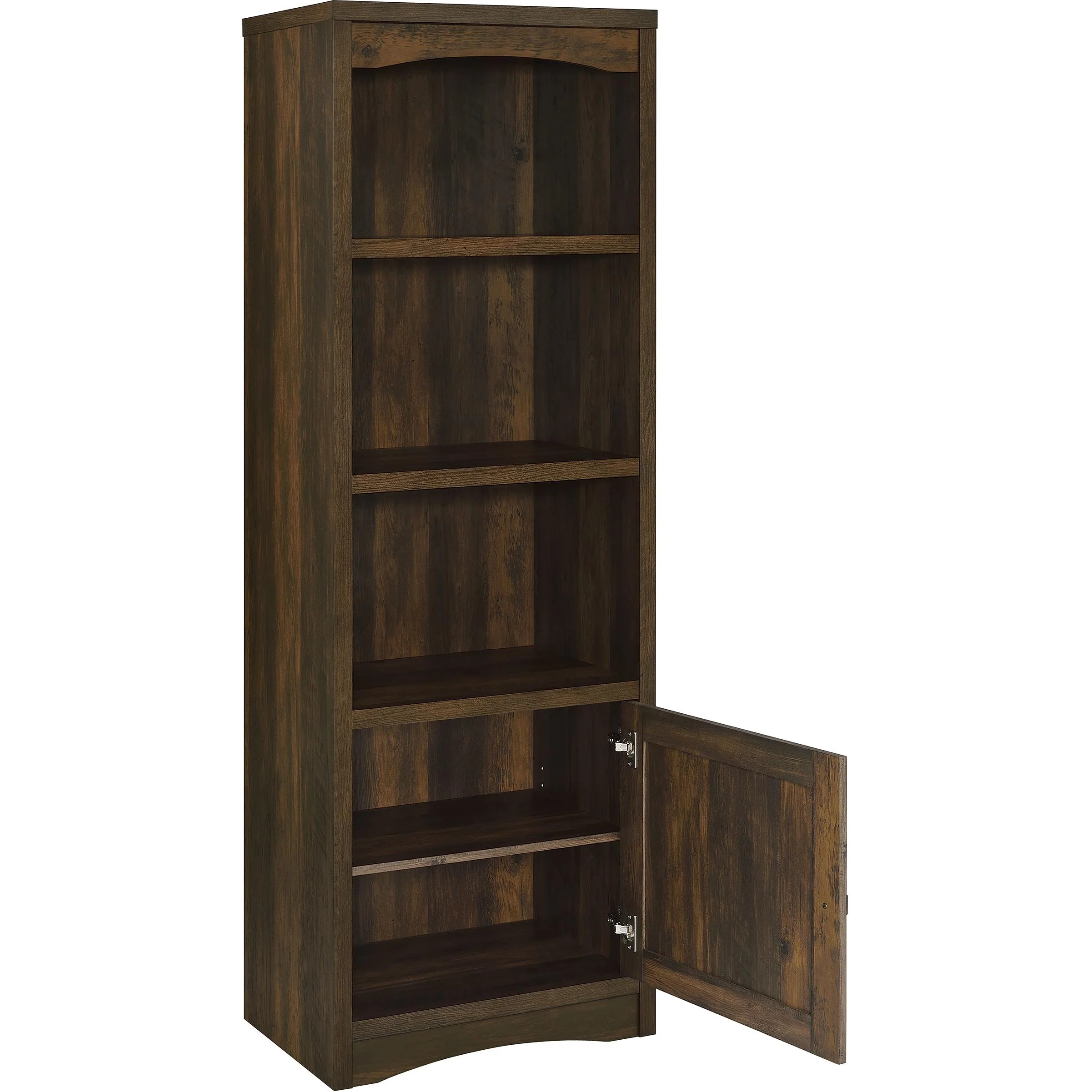 Coaster Furniture Laughlin 724124 3-shelf Engineered Wood Media Tower - Dark Pine - Image 3