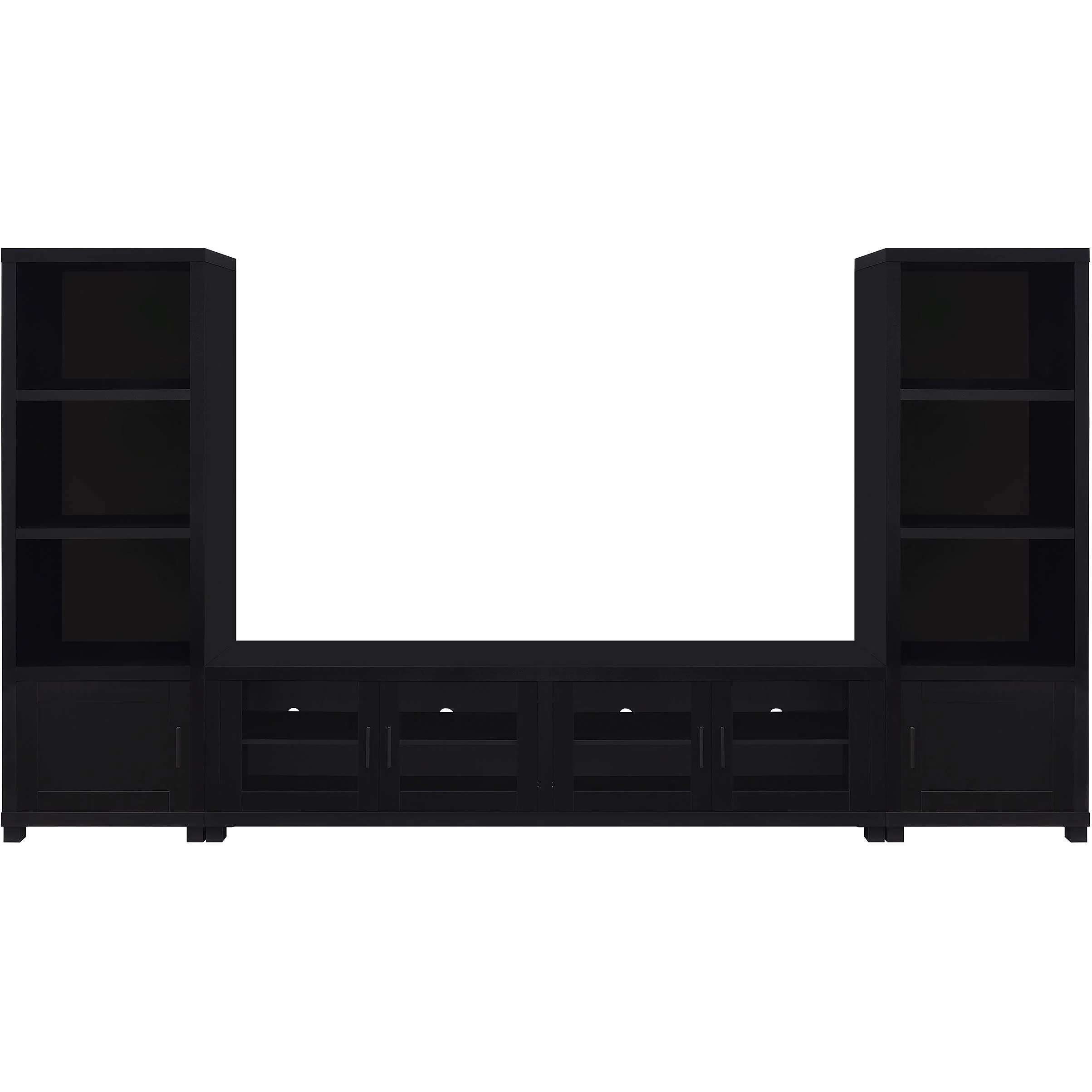 Coaster Furniture Jupiter 736303-SET 3-piece Entertainment Center 79-inch TV Stand - Black - Image 2