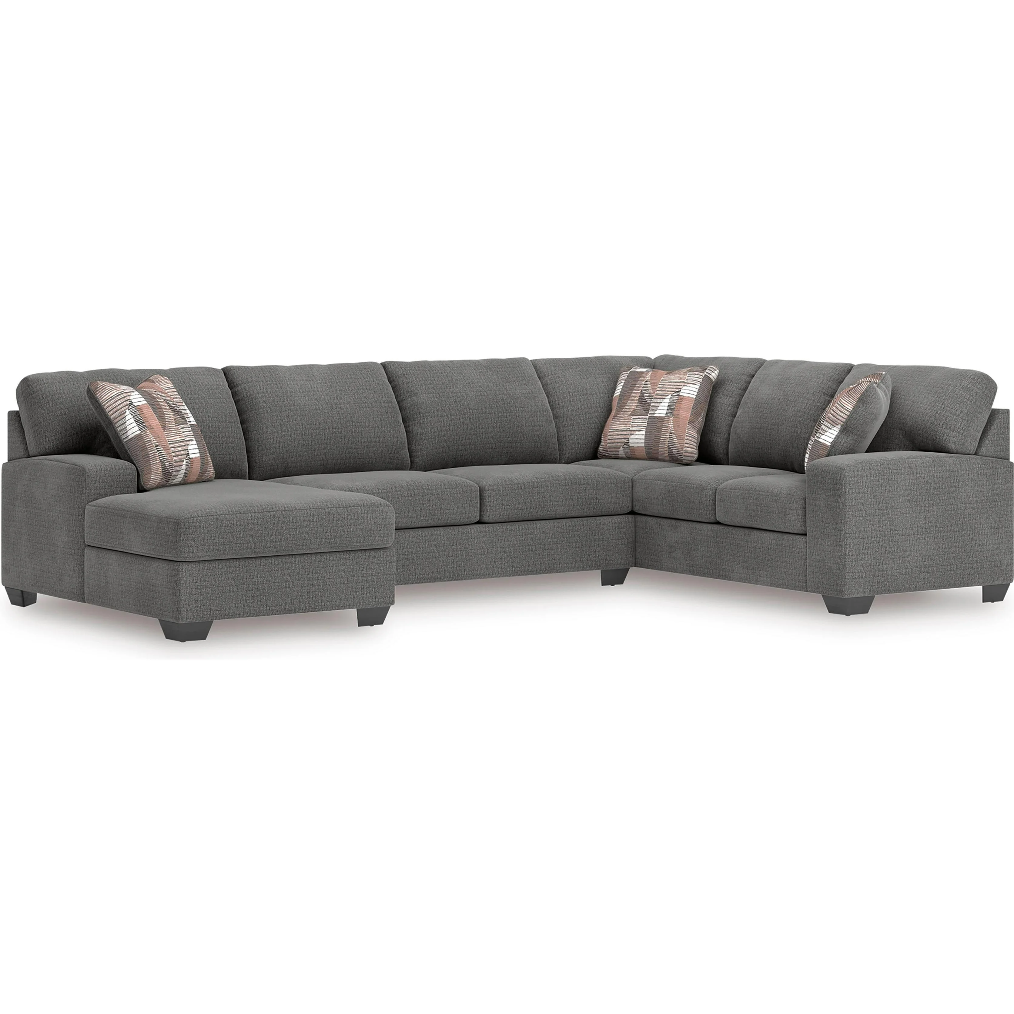 Signature Design by Ashley Seyler Lane 48405S5 3 pc Sleeper Sectional with Chaise