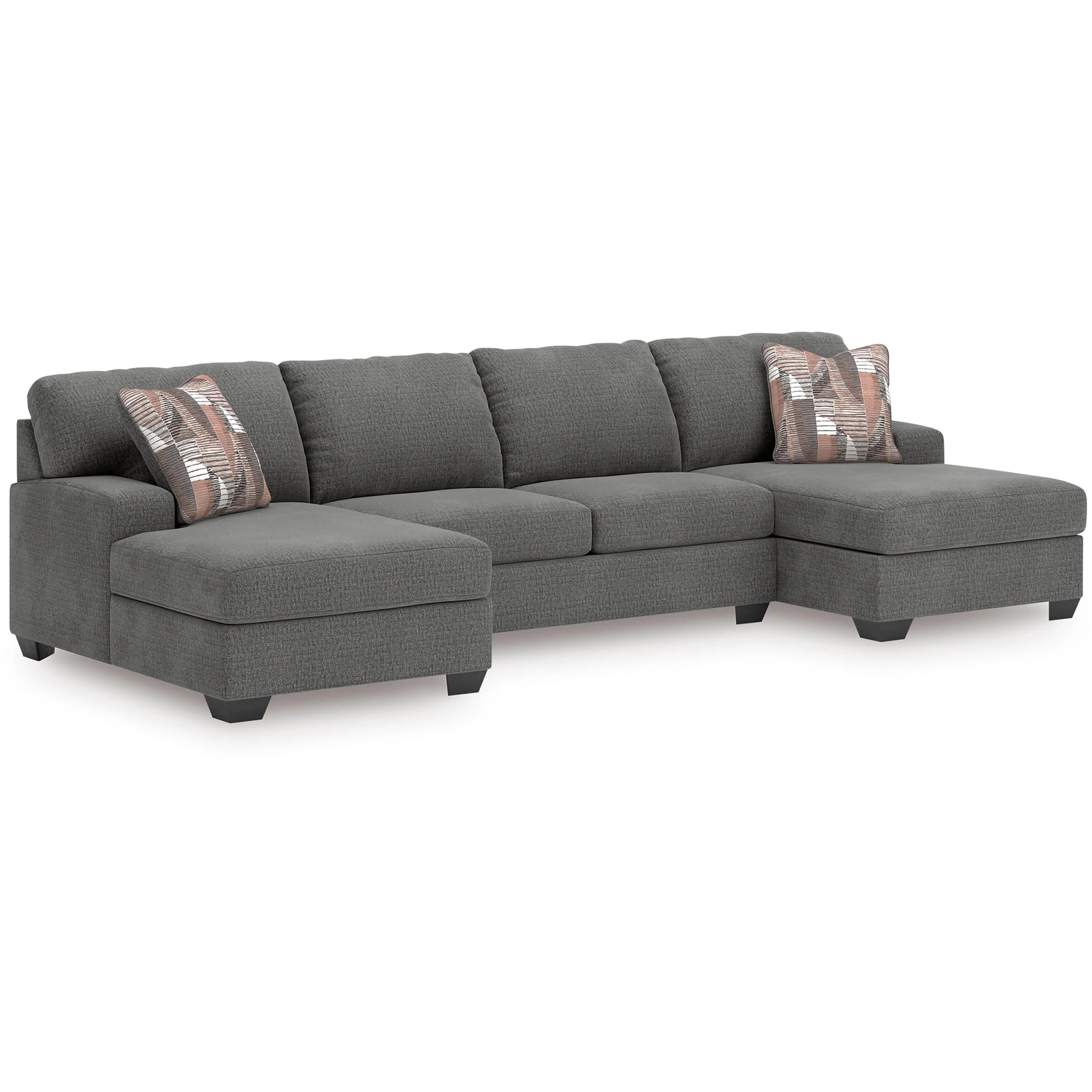 Signature Design by Ashley Seyler Lane 48405S7 3 pc Sleeper Sectional with Double Chaise