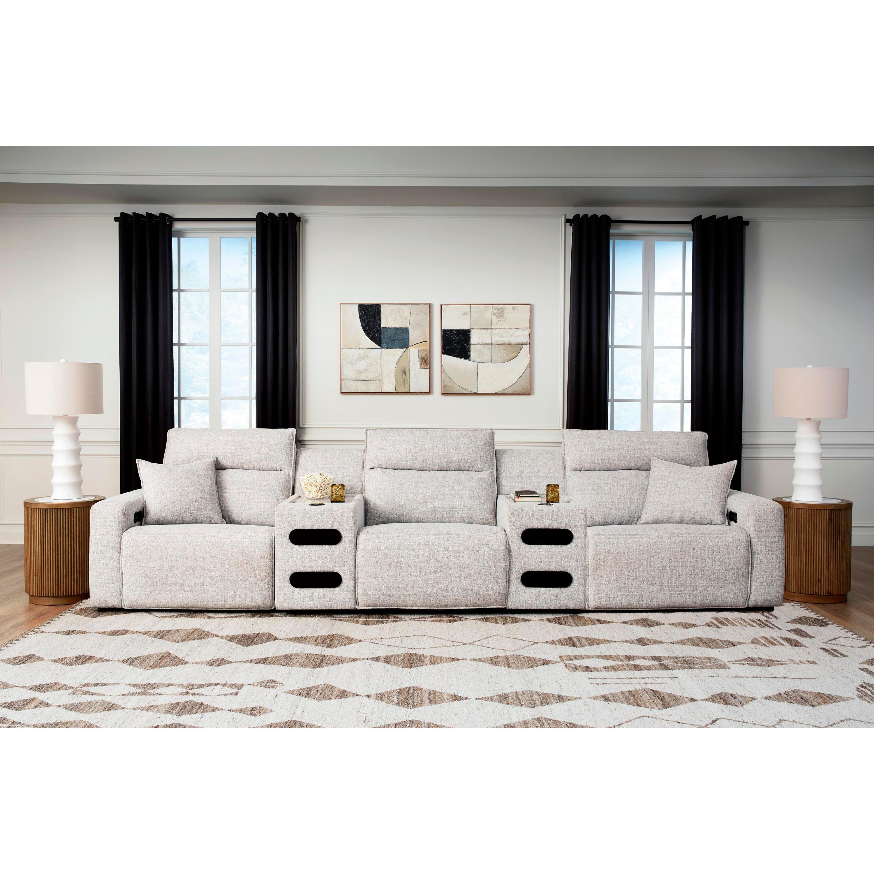 Signature Design by Ashley ModMax II 65907S13 5 pc Power Reclining Sectional with Audio Consoles - Image 1