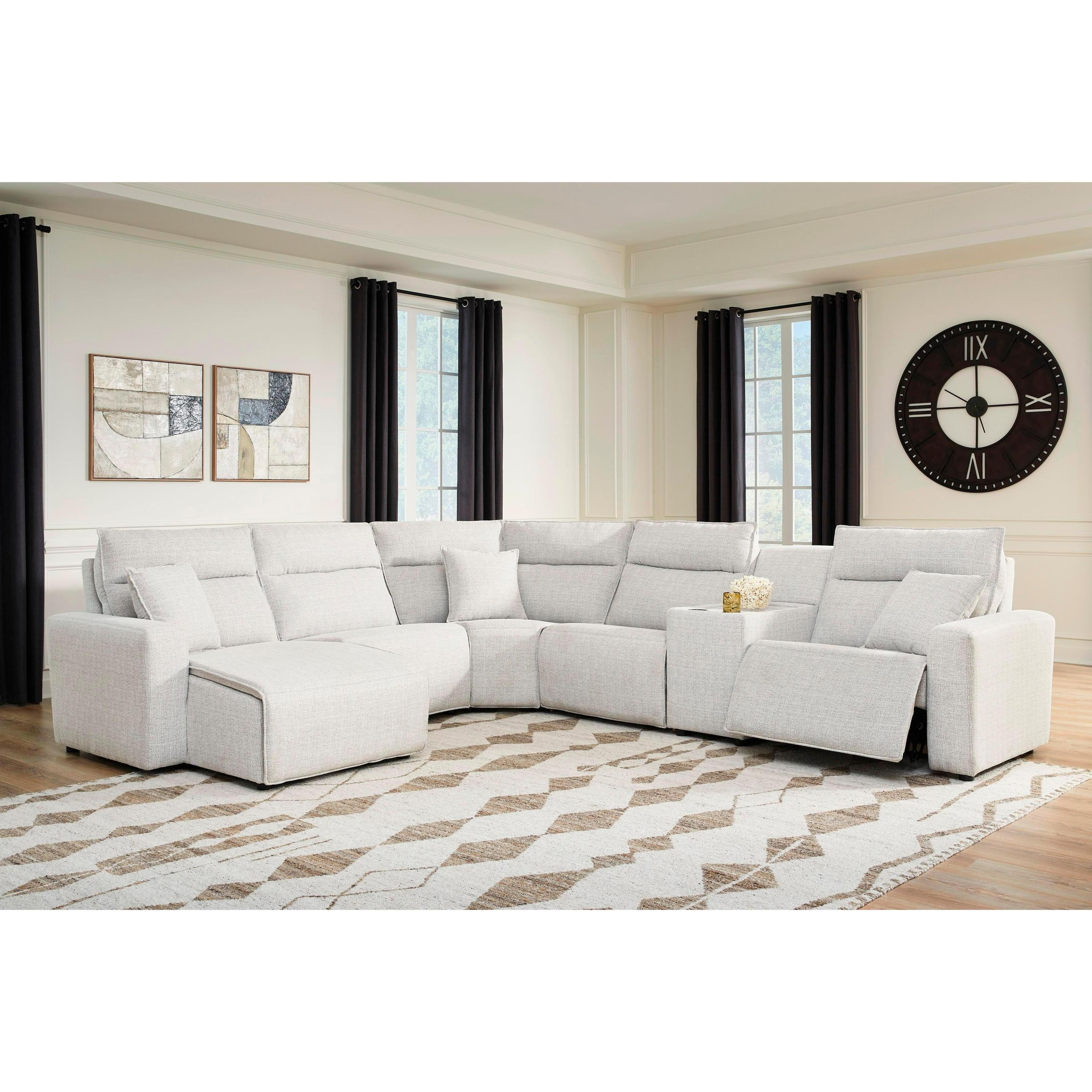 Signature Design by Ashley ModMax II 65907S19 6 pc Power Reclining Sectional with Chaise and Console - Image 2