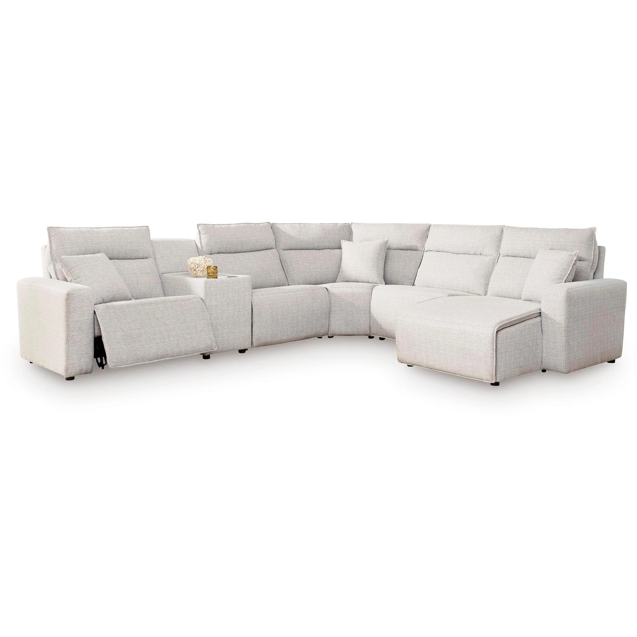 Signature Design by Ashley ModMax II 65907S6 6 pc Power Reclining Sectional with Chaise and Console - Image 1
