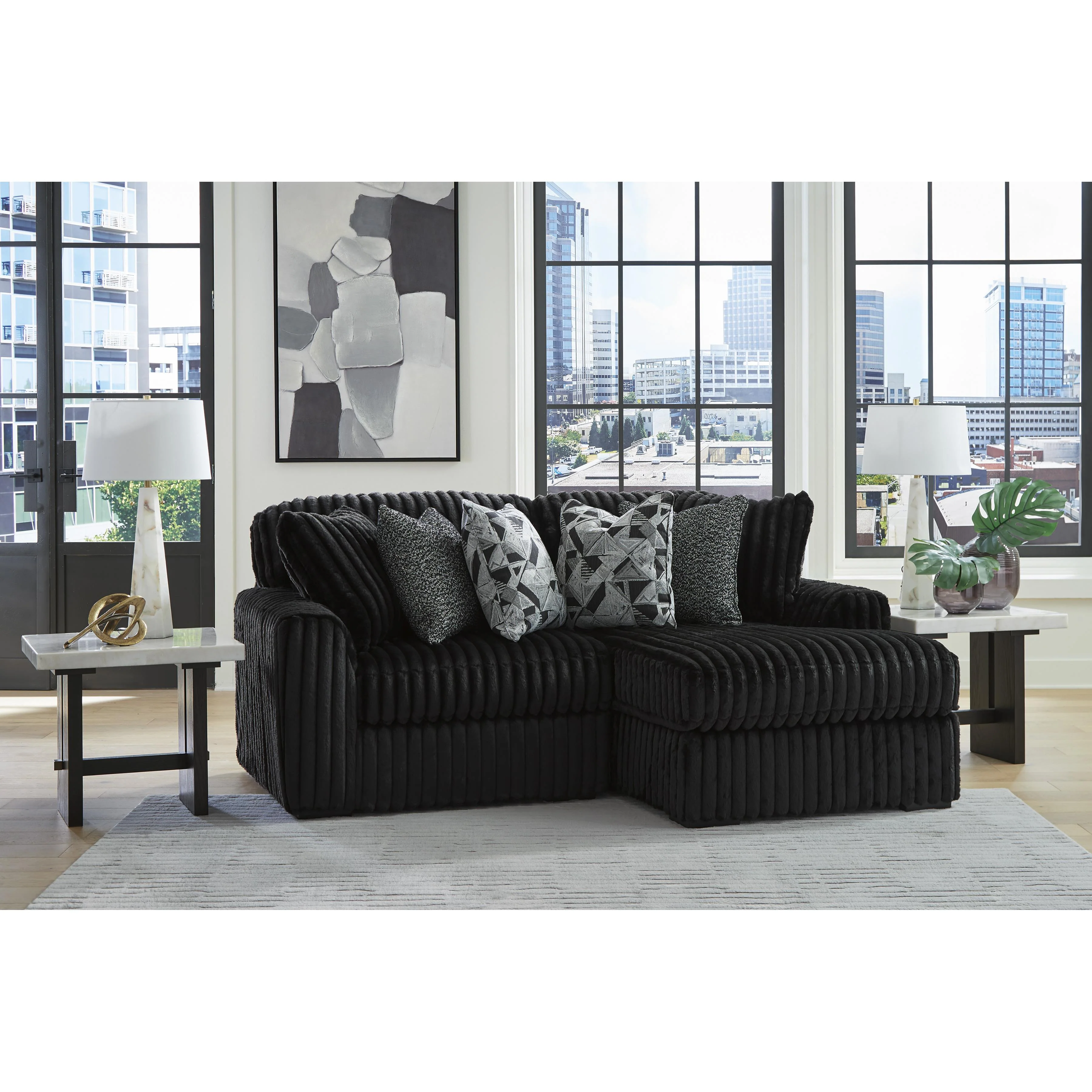 Signature Design by Ashley Midnight-Madness 98103S14 2 pc Sectional with Chaise - Image 3