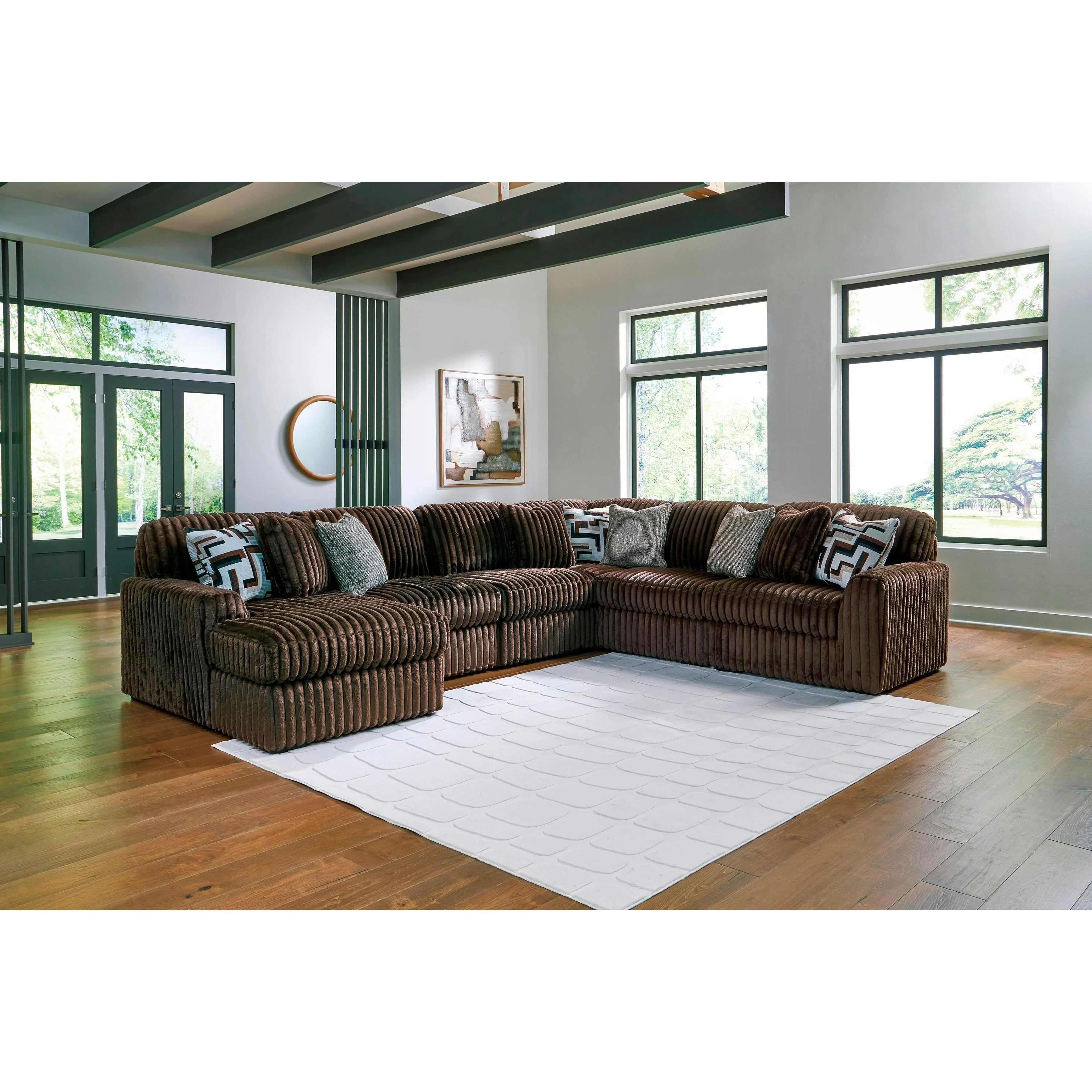 Signature Design by Ashley Midnight-Madness 98104S23 6 pc Sectional with Chaise - Image 2
