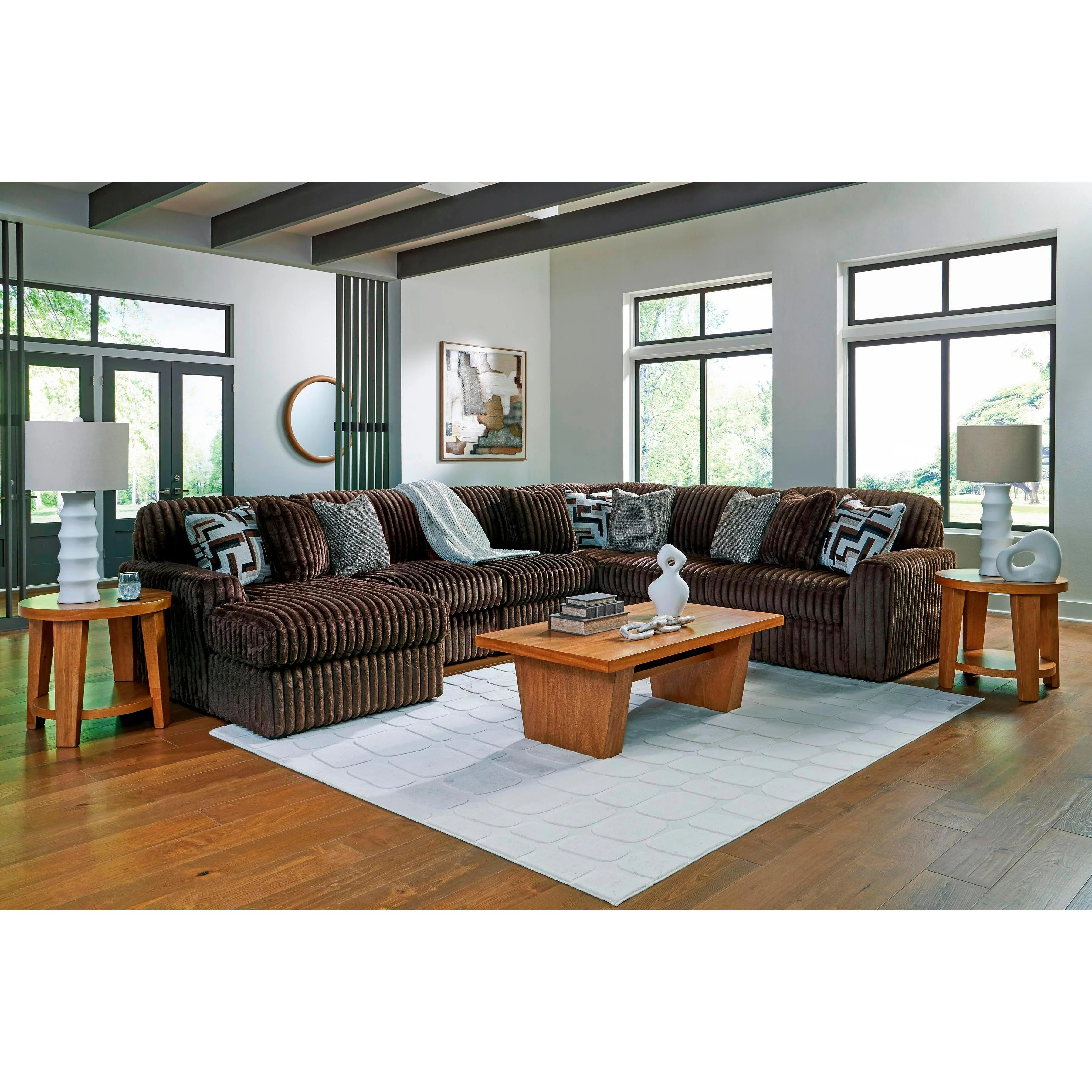 Signature Design by Ashley Midnight-Madness 98104S23 6 pc Sectional with Chaise - Image 3