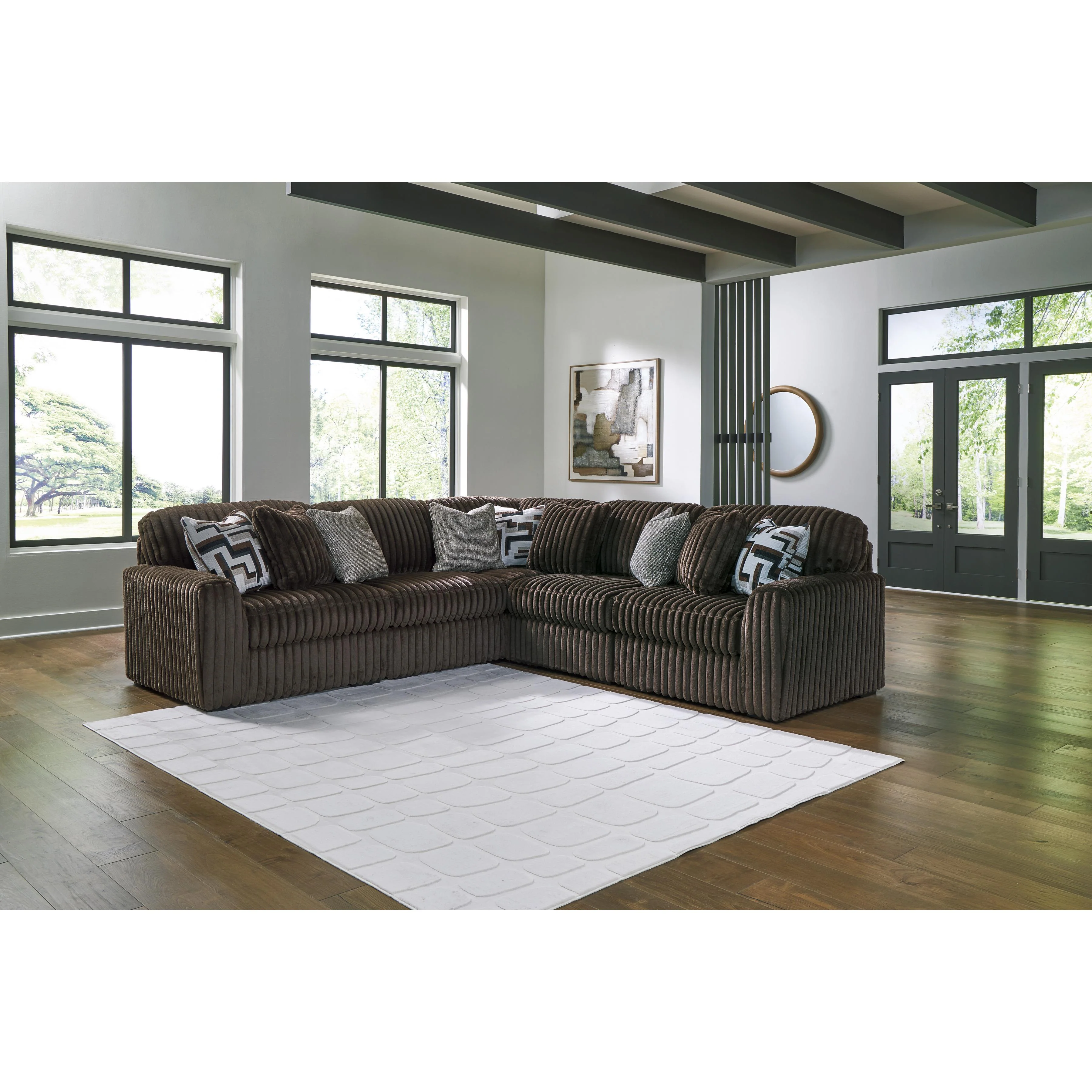 Signature Design by Ashley Midnight-Madness 98104S26 5 pc Sectional - Image 2