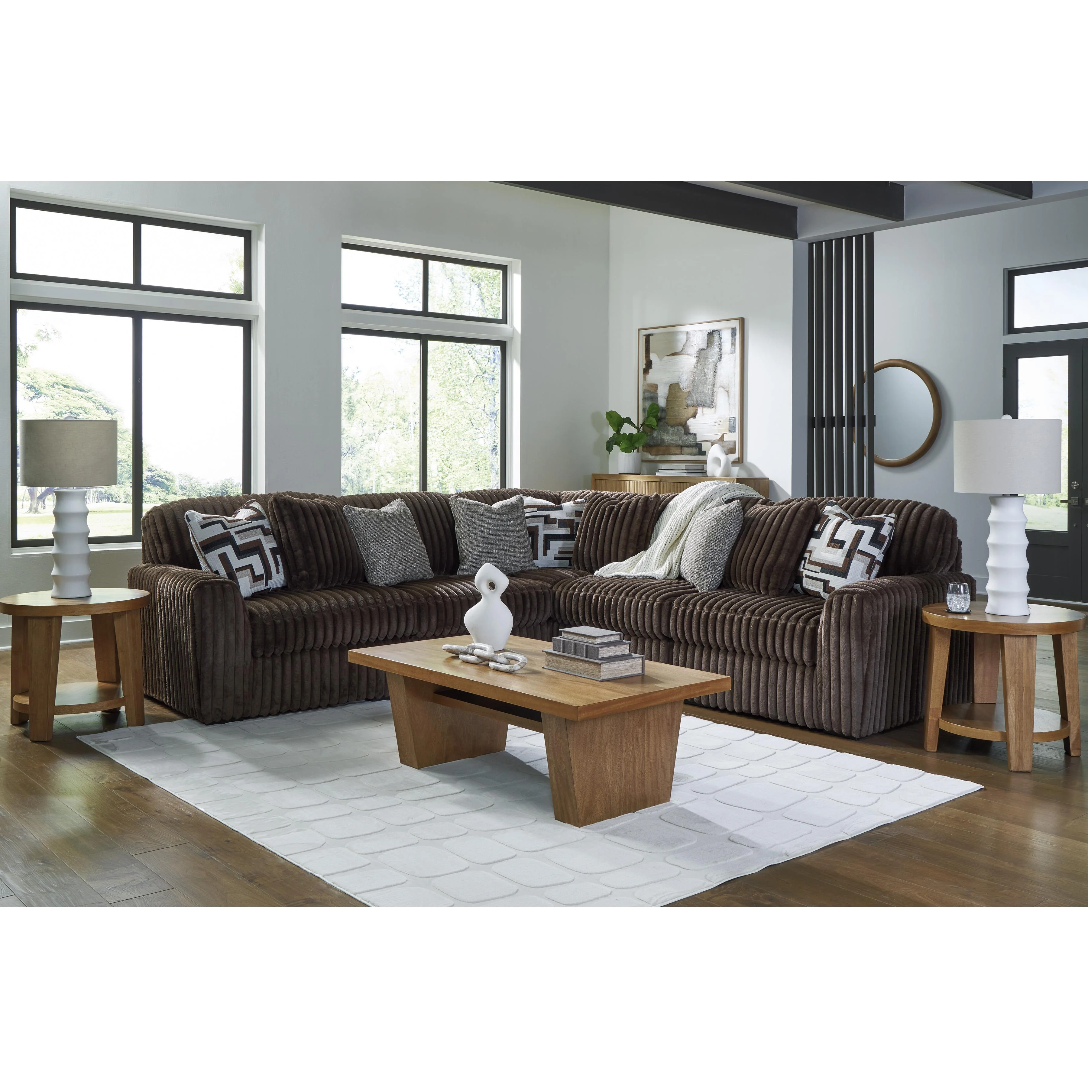 Signature Design by Ashley Midnight-Madness 98104S26 5 pc Sectional - Image 3