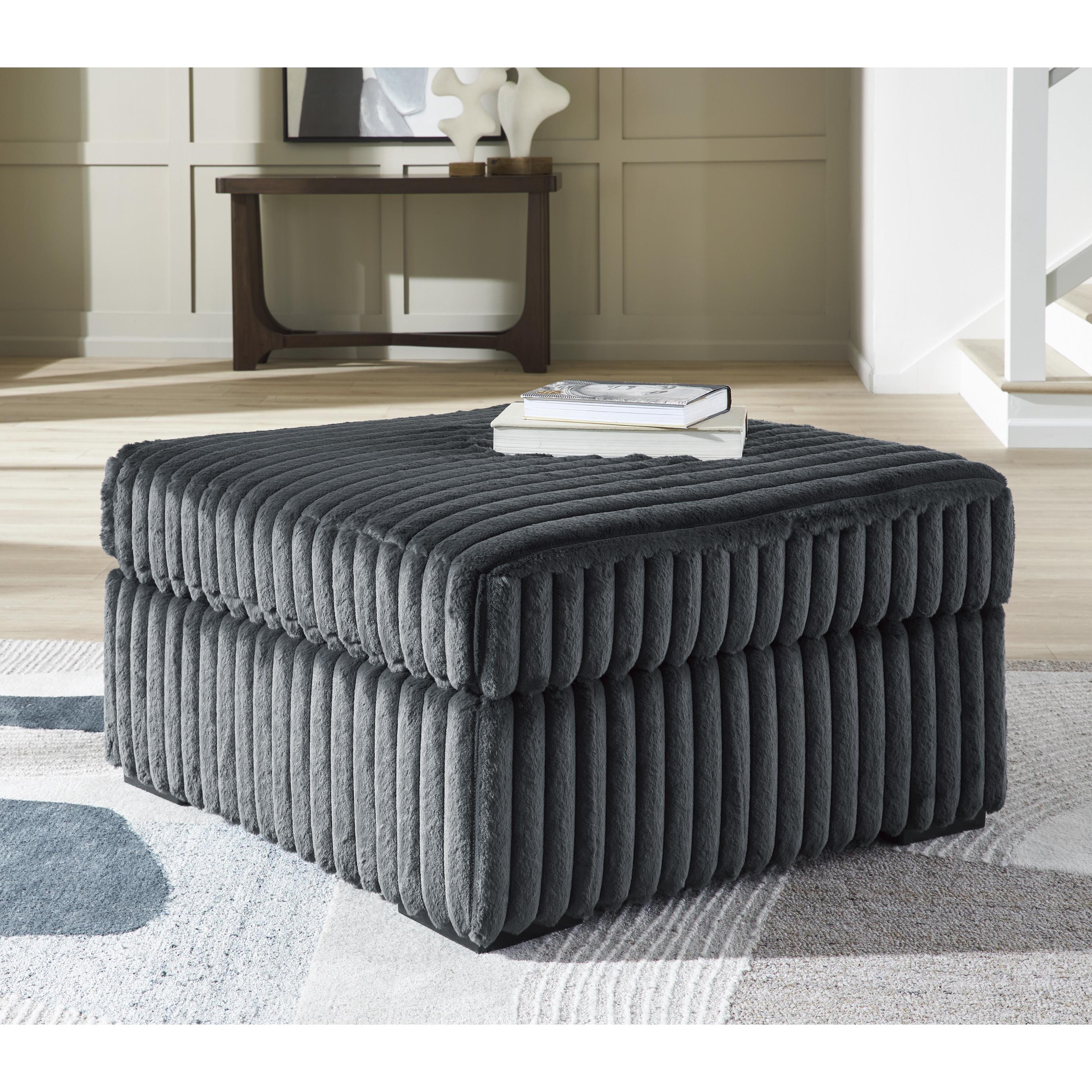 Signature Design by Ashley Midnight-Madness 9810508 Oversized Accent Ottoman - Image 3