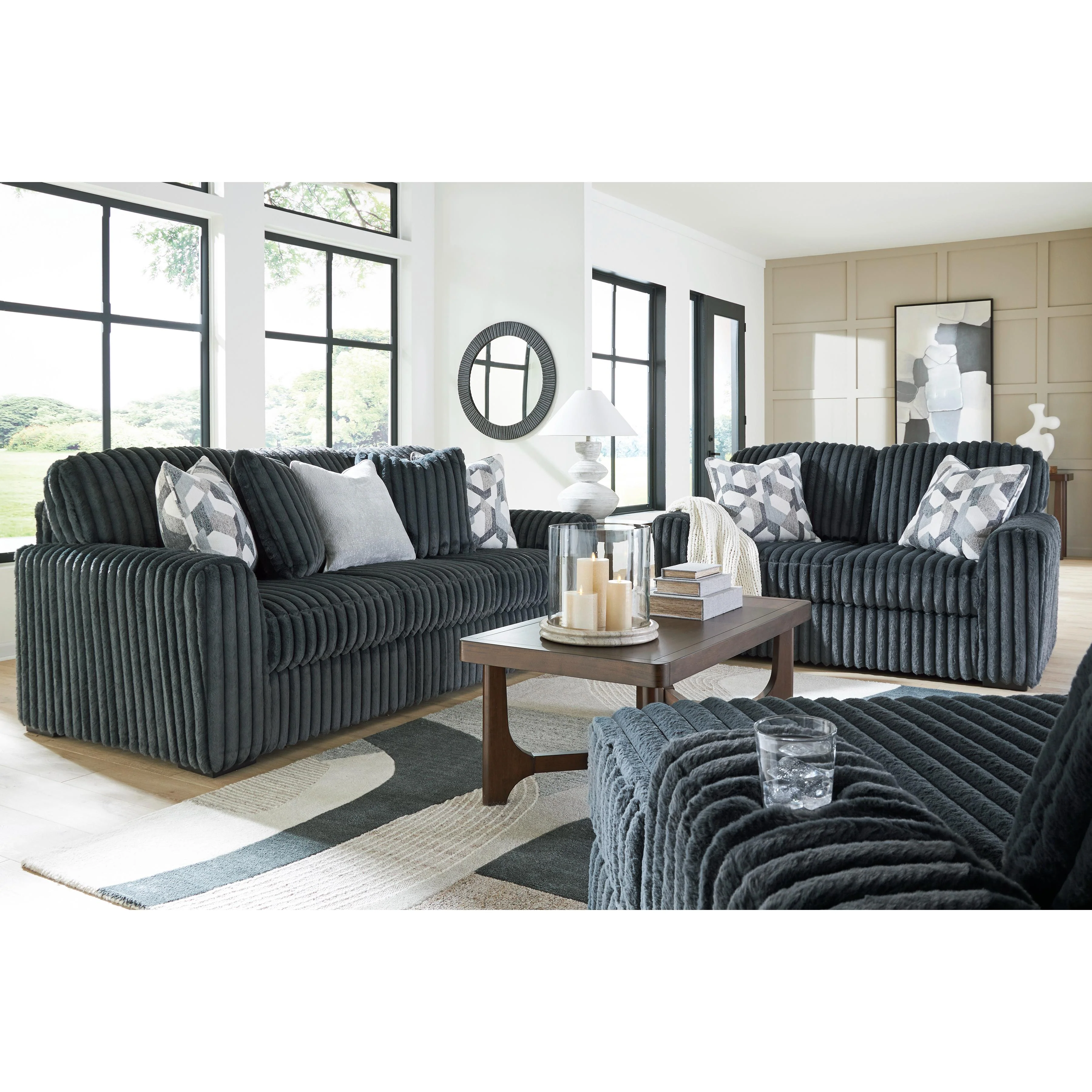 Signature Design by Ashley Midnight-Madness 9810515 Oversized Chaise - Image 3
